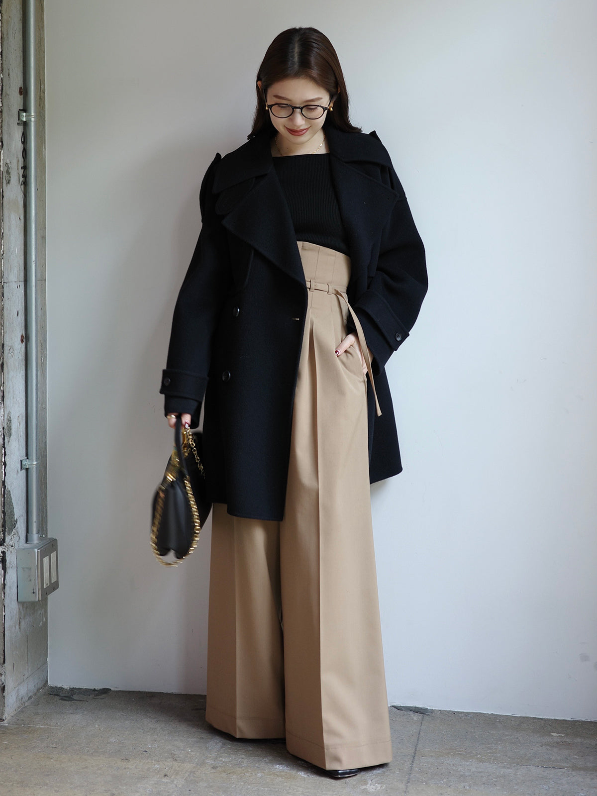 シルクカシミアブレンドボートネックニット