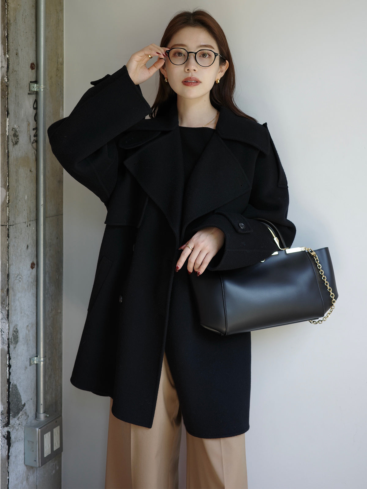 シルクカシミアブレンドボートネックニット