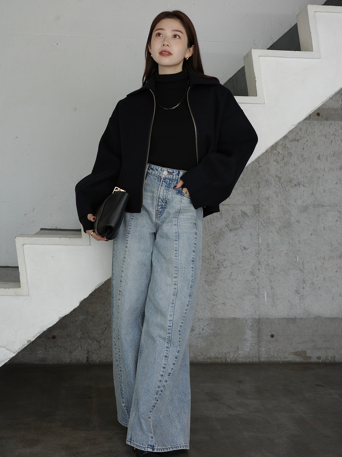 リバーウールショートコート