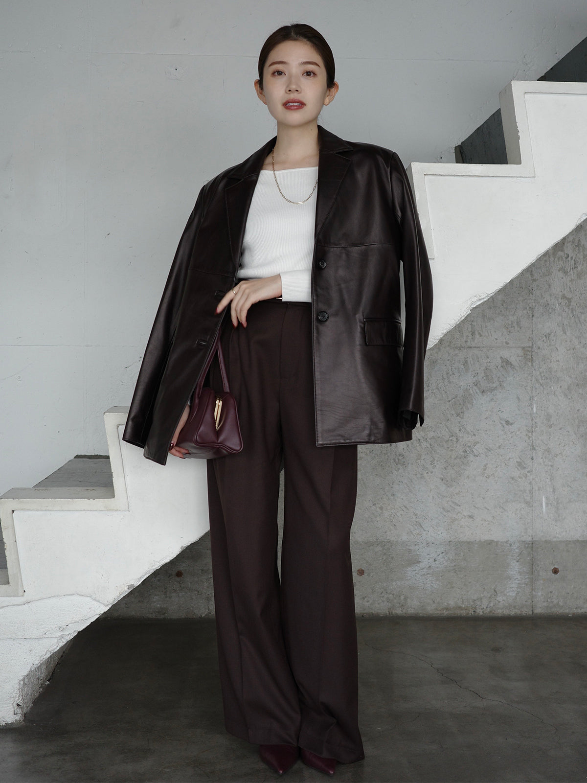 シルクカシミアブレンドボートネックニット