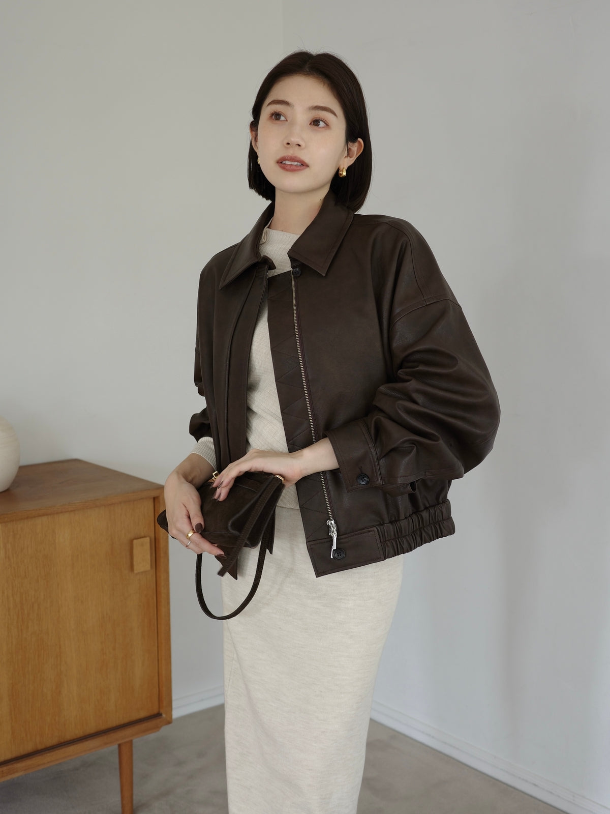 PR:157cm COLOR:BROWN SIZE:F