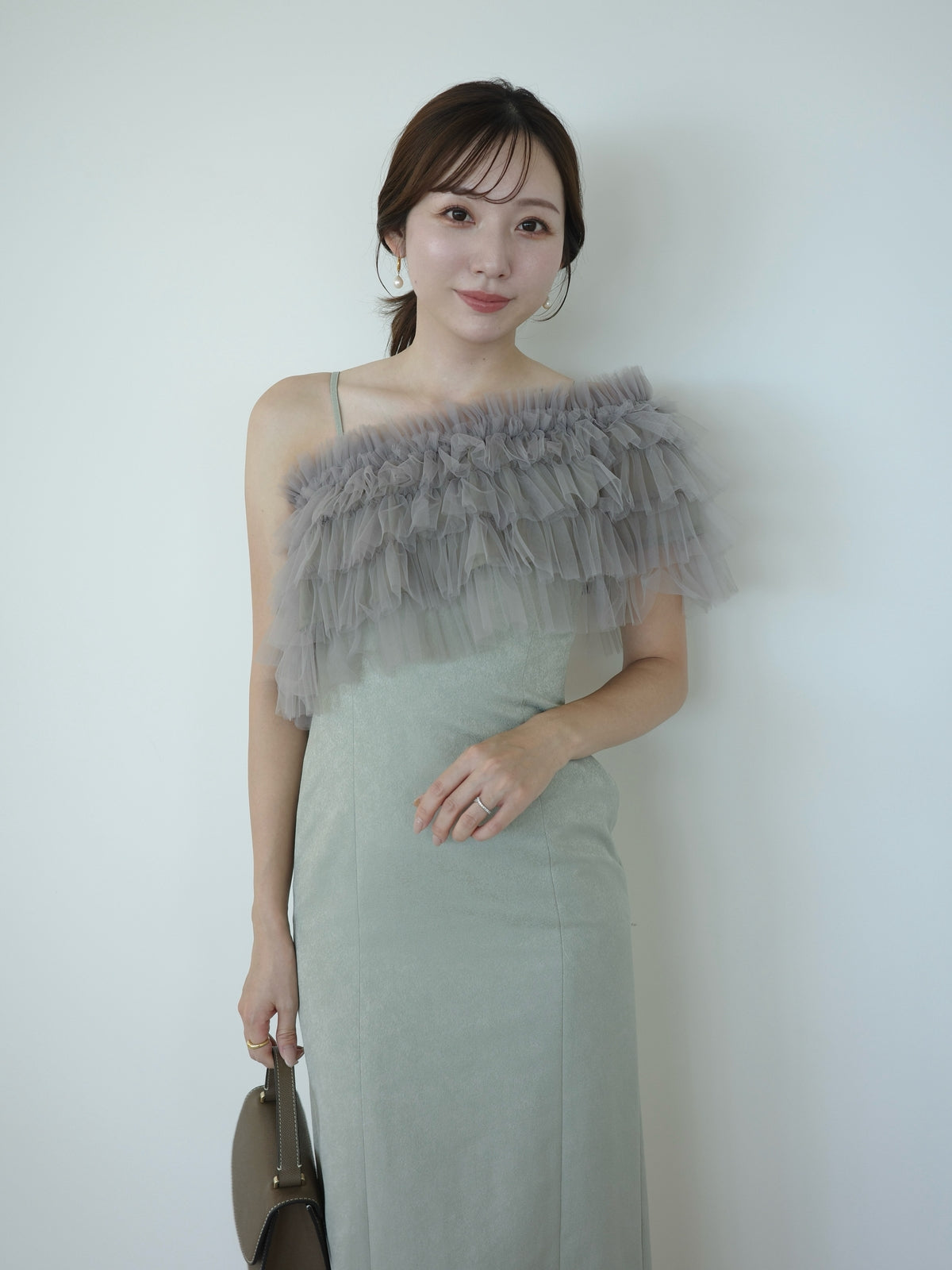 【occasion】ボレロセットジャガードドレス