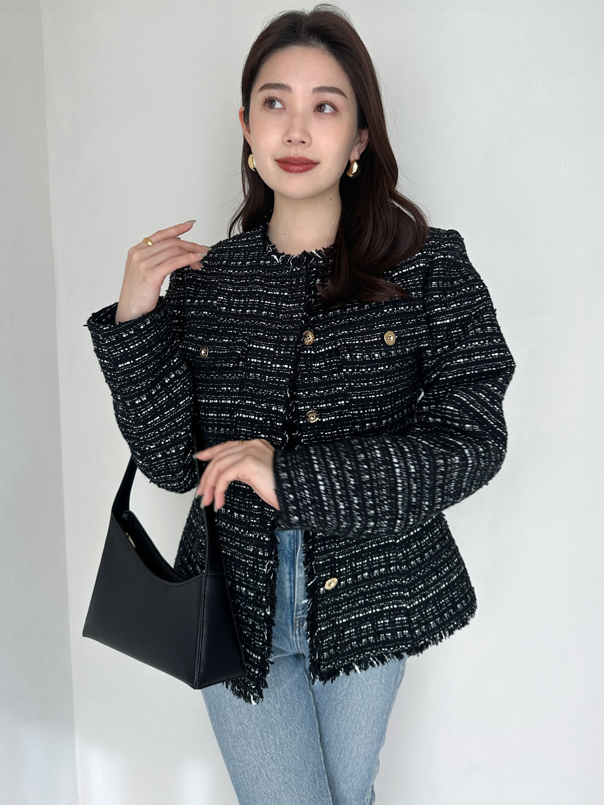 丝滑触感棉质U领T恤