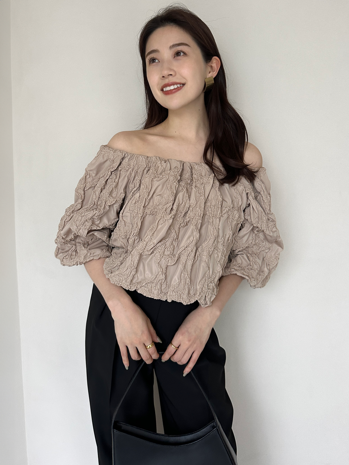 투턱 와이드 팬츠