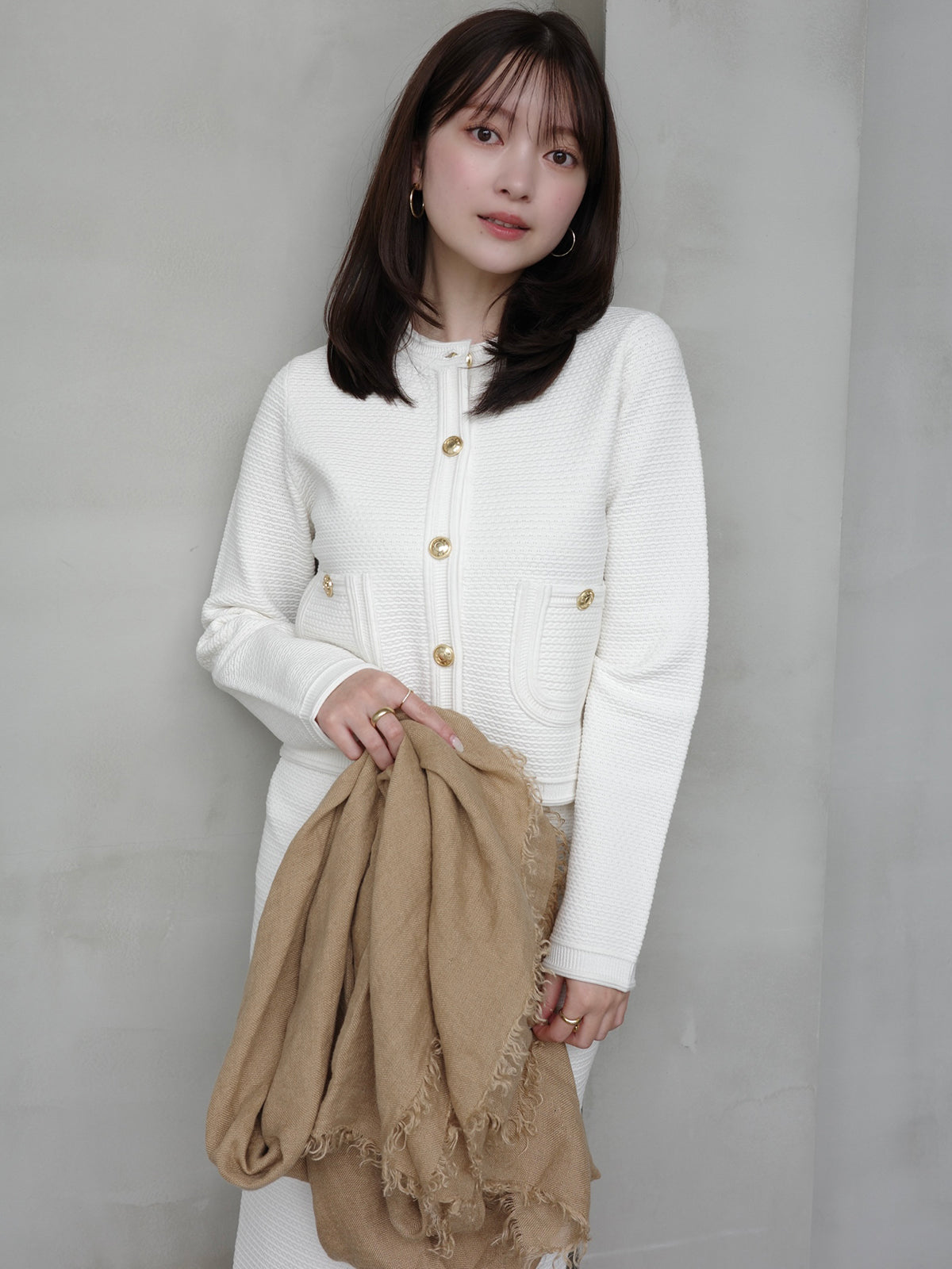 PR:156cm COLOR:IVORY SIZE:1