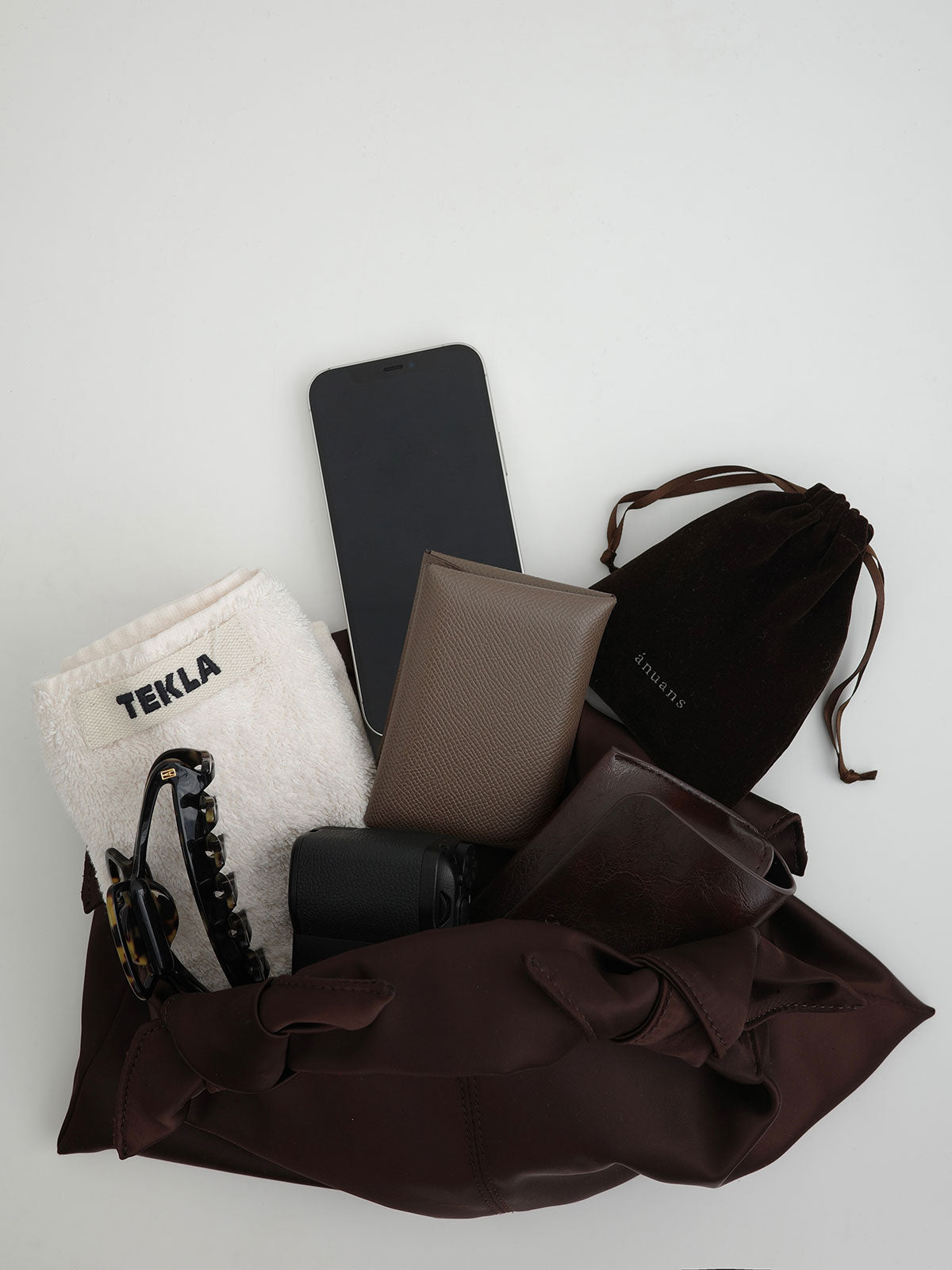 ノットサテンバッグ