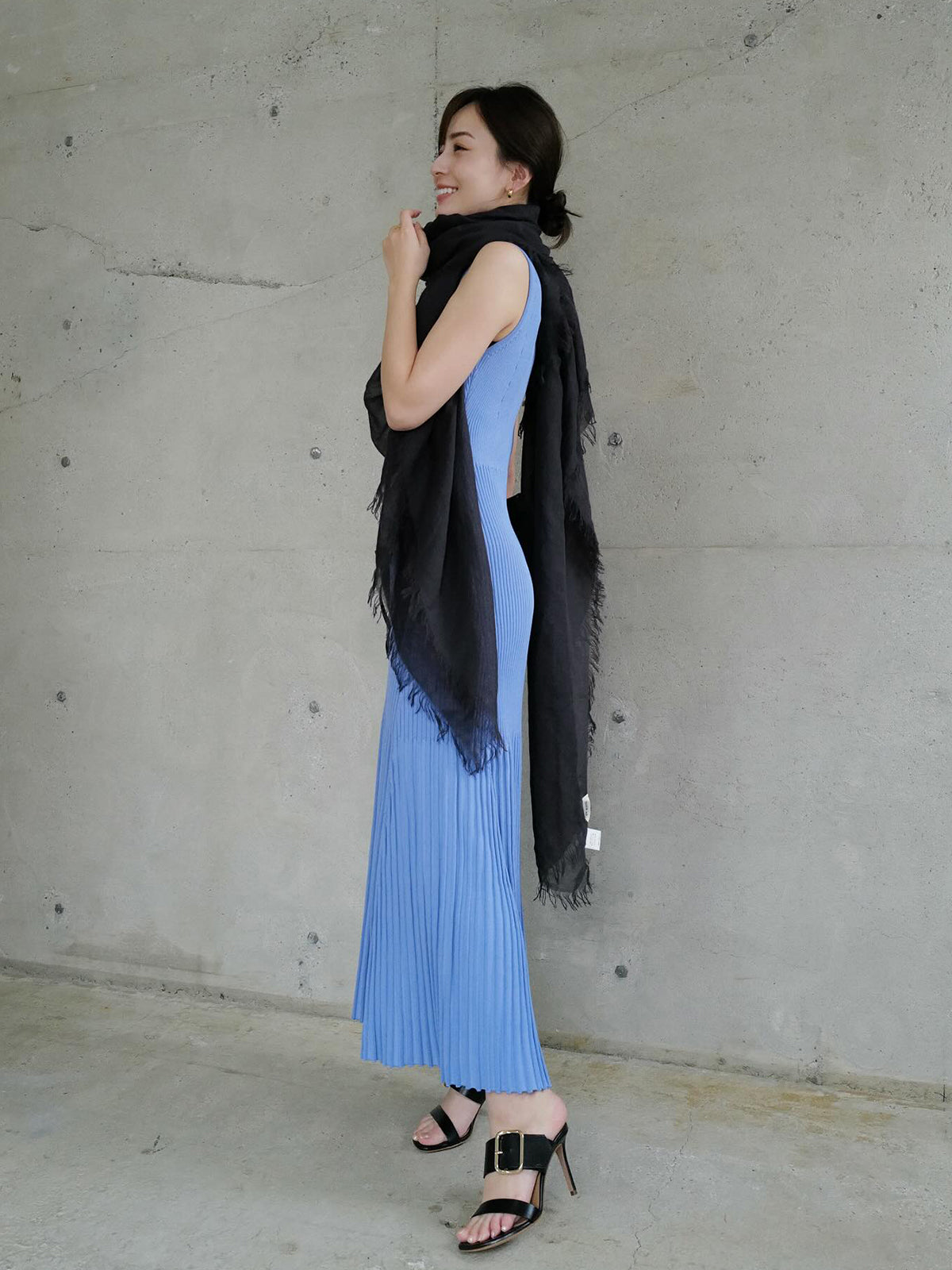 セミマーメイドニットワンピース