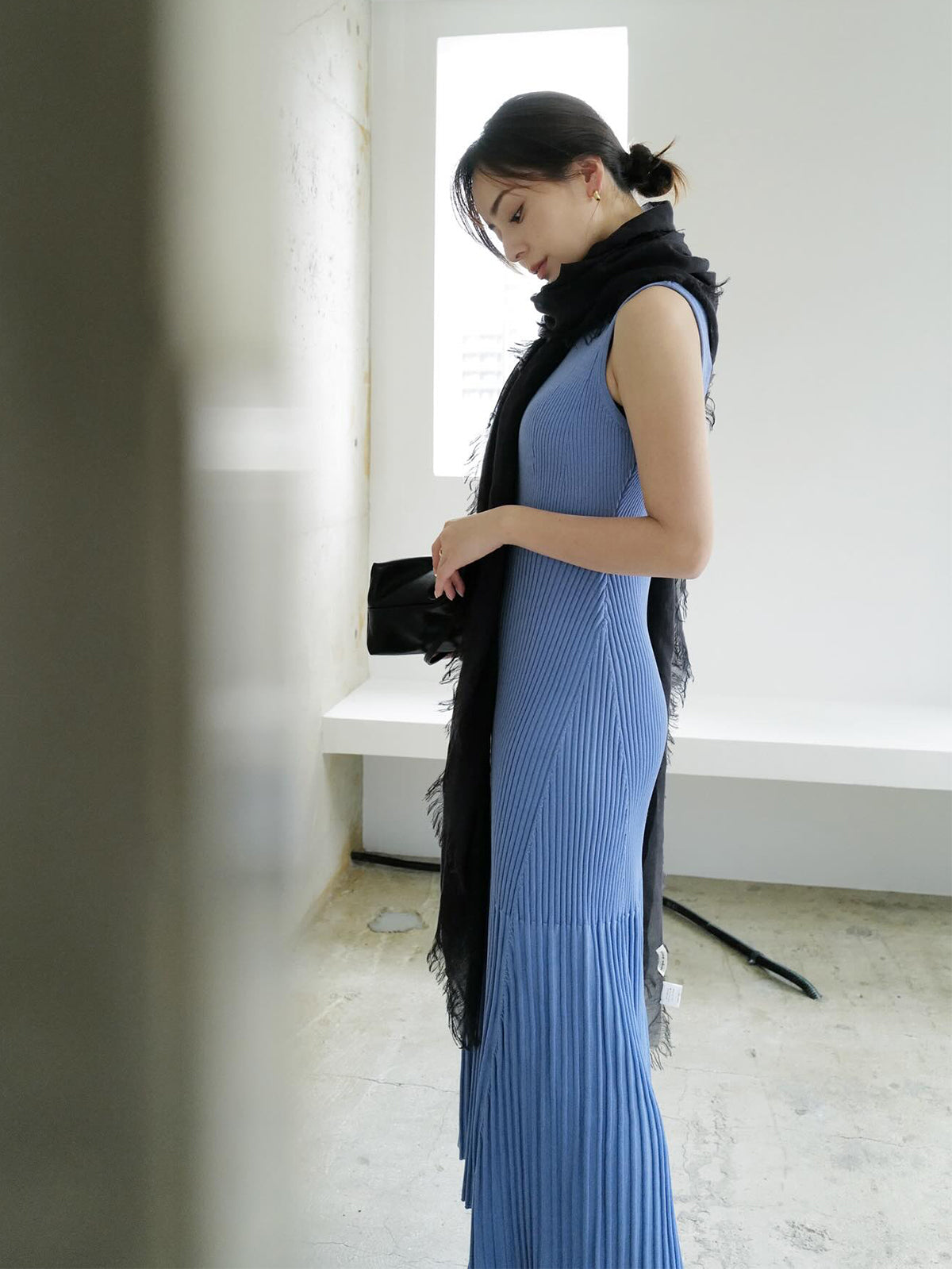 セミマーメイドニットワンピース