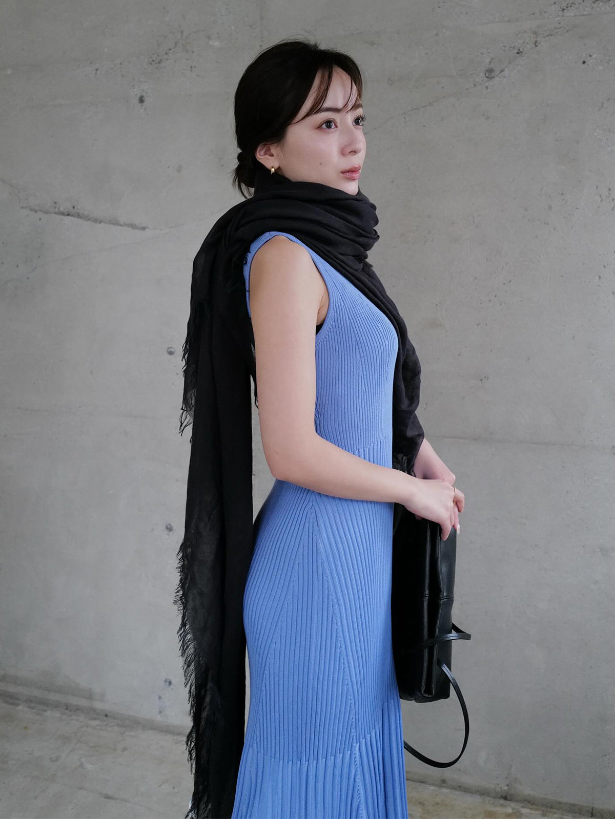 セミマーメイドニットワンピース