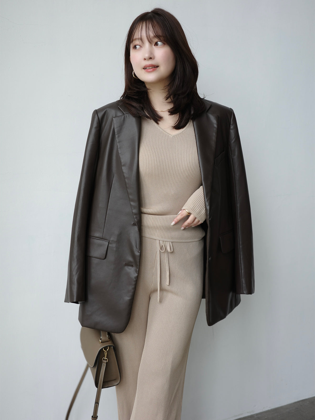 PR:156cm COLOR:DARK BROWN SIZE:F