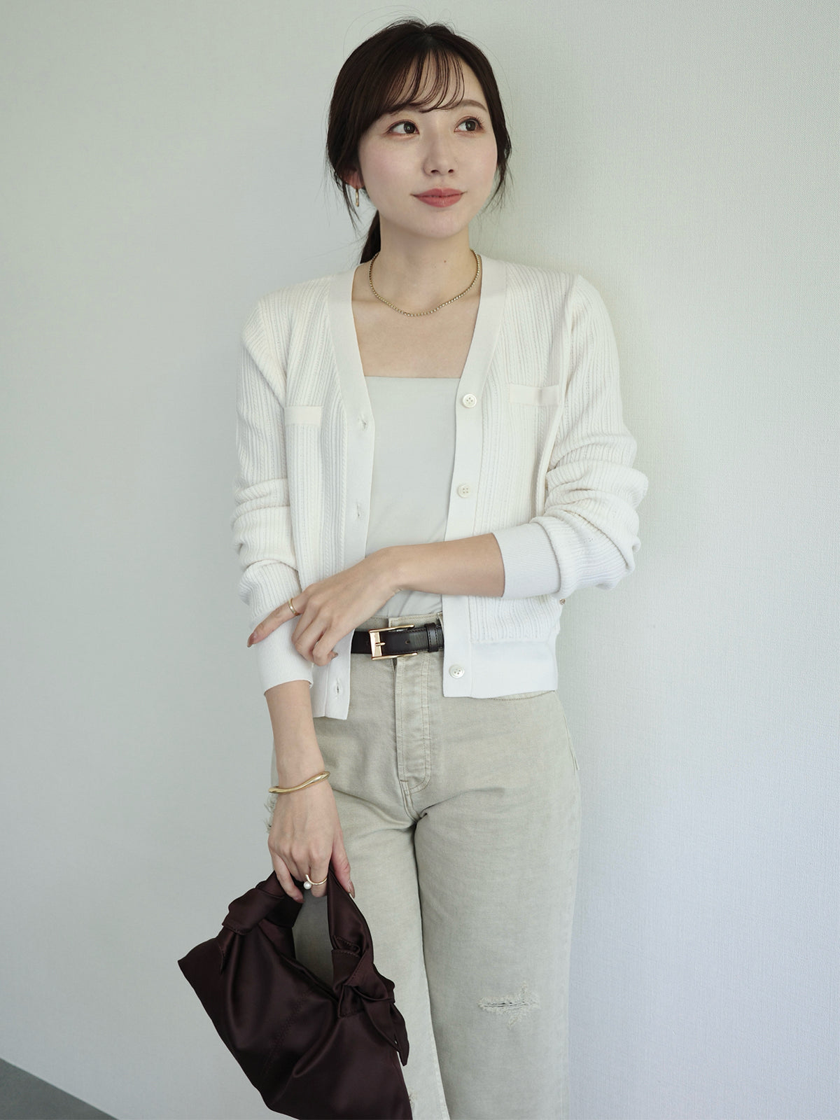 ダメージワイドデニム