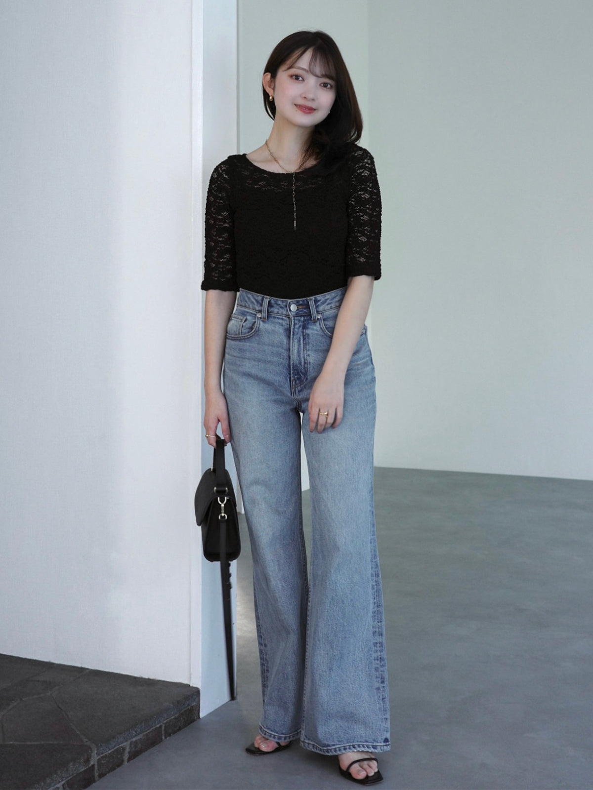 シュリンクレースボートネックプルオーバー