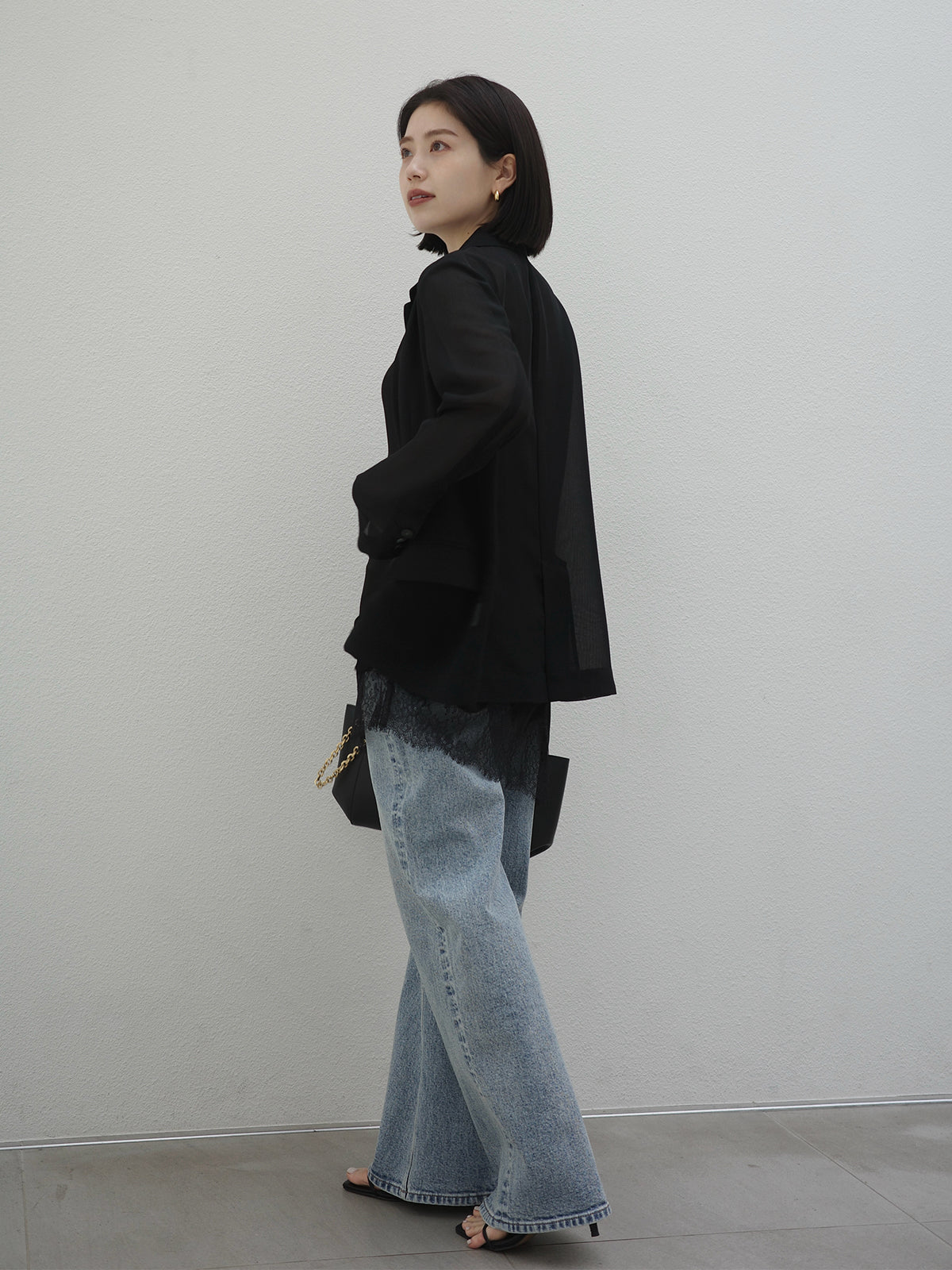 Lace Trim Irregular Hem Camisole