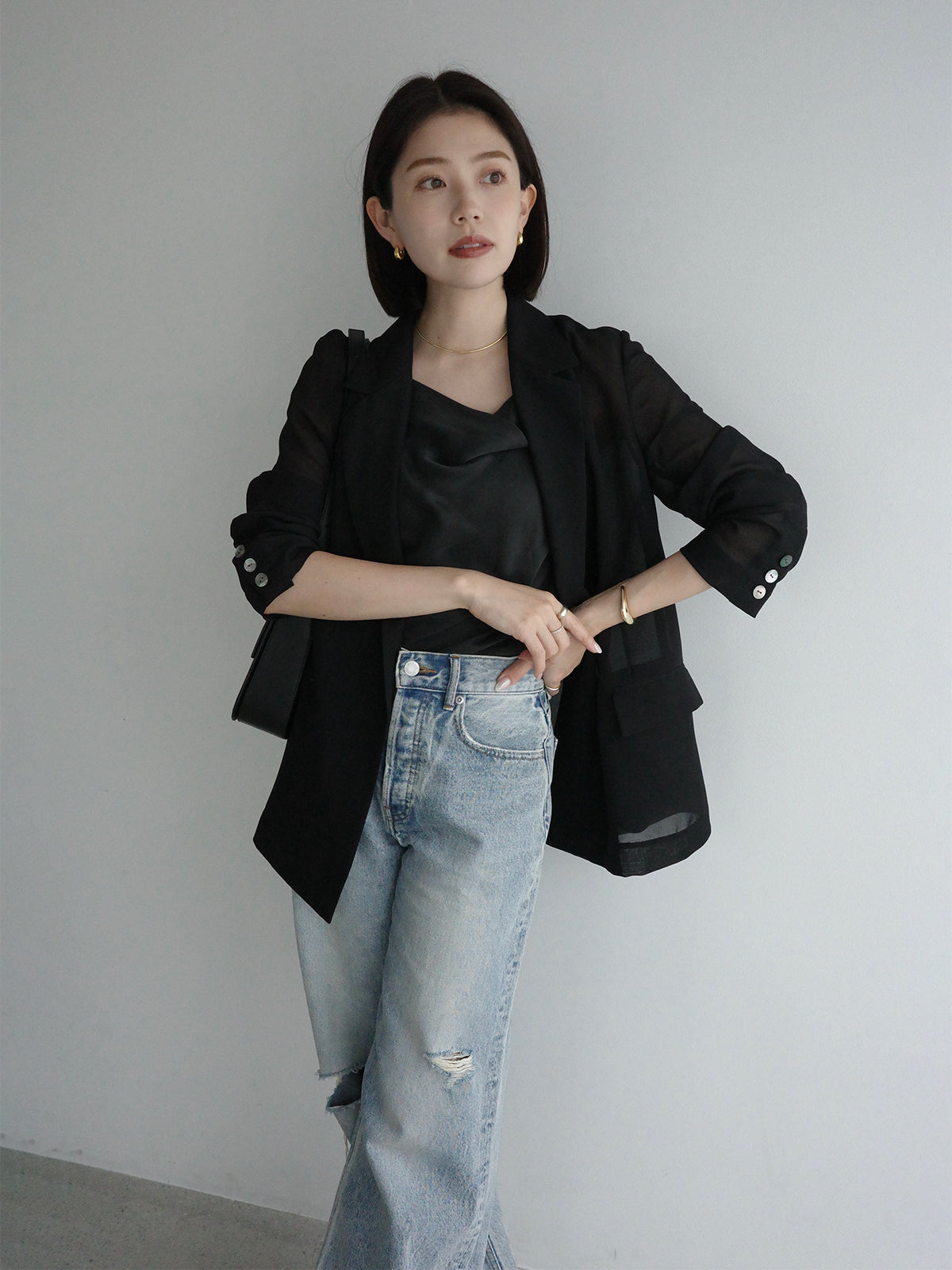 Fibril Satin Drape Camisole