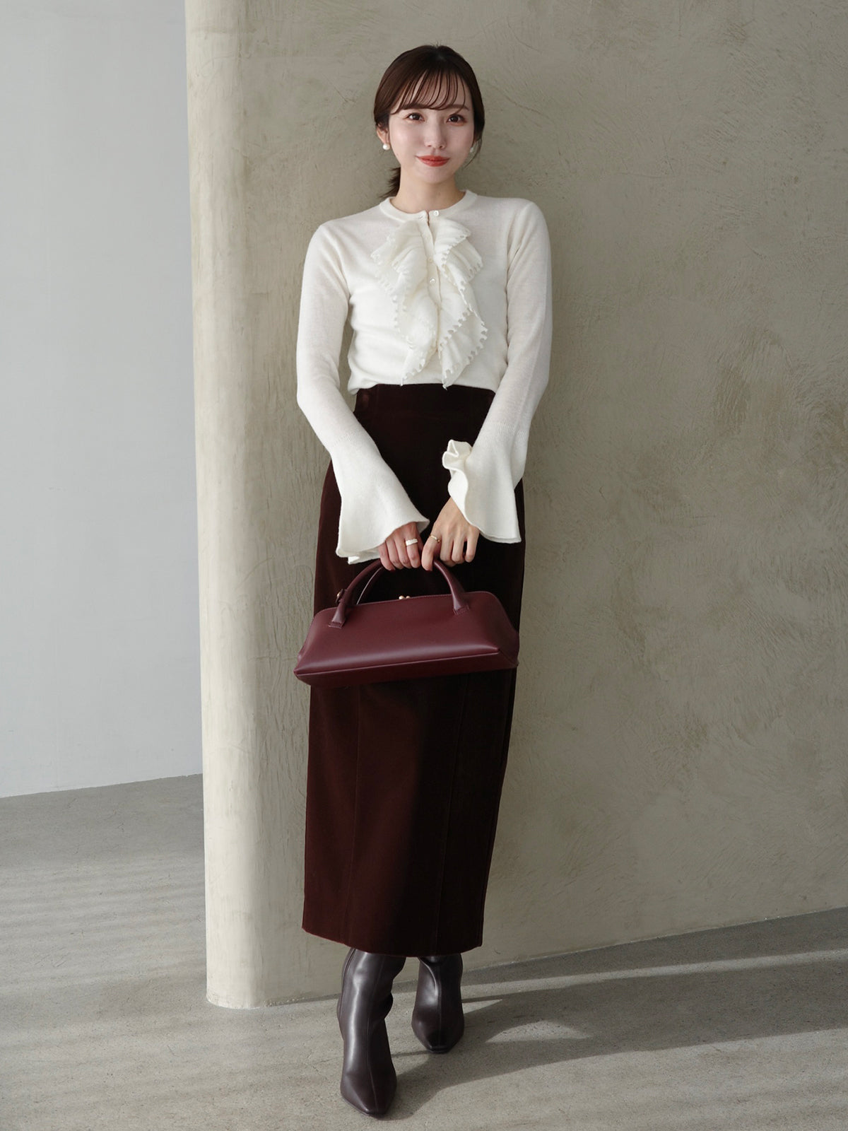 ベルベットナロースカート