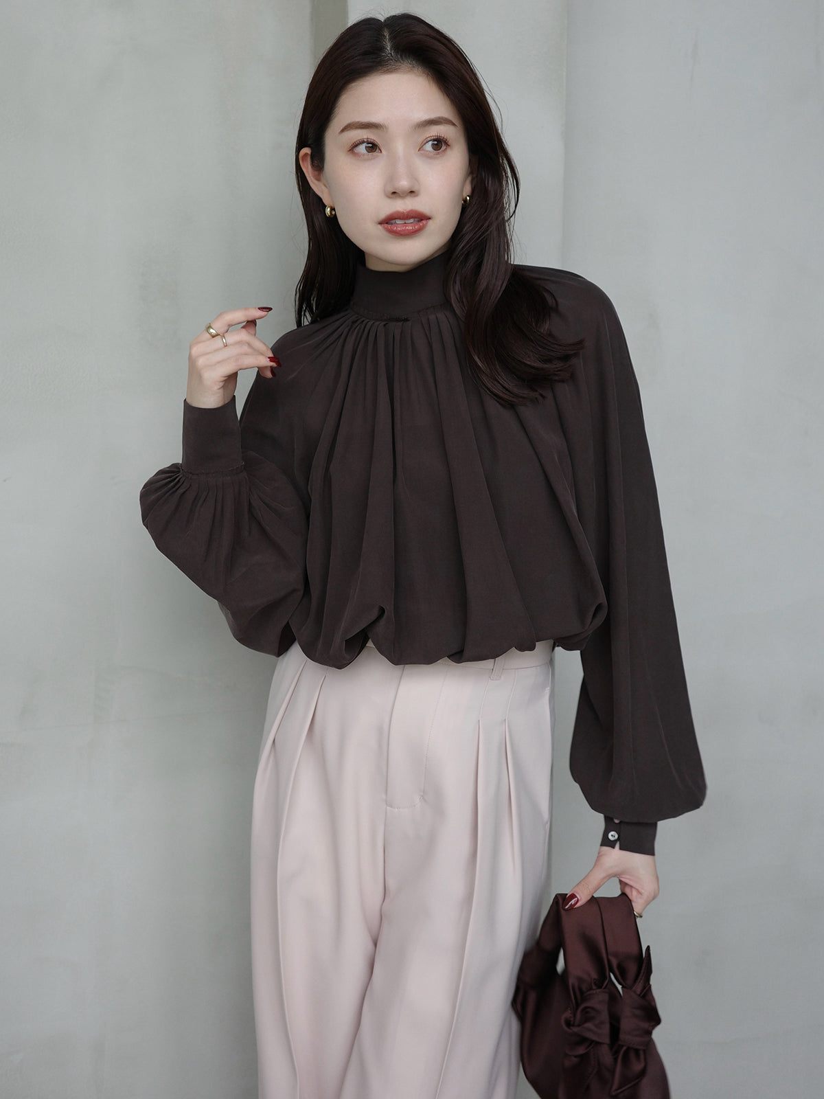 157cm COLOR:BROWN SIZE:F