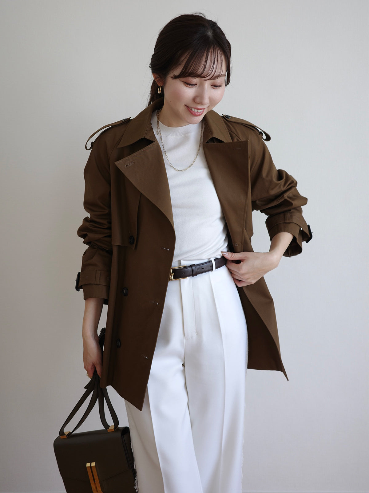 ハーフオーバートレンチコート