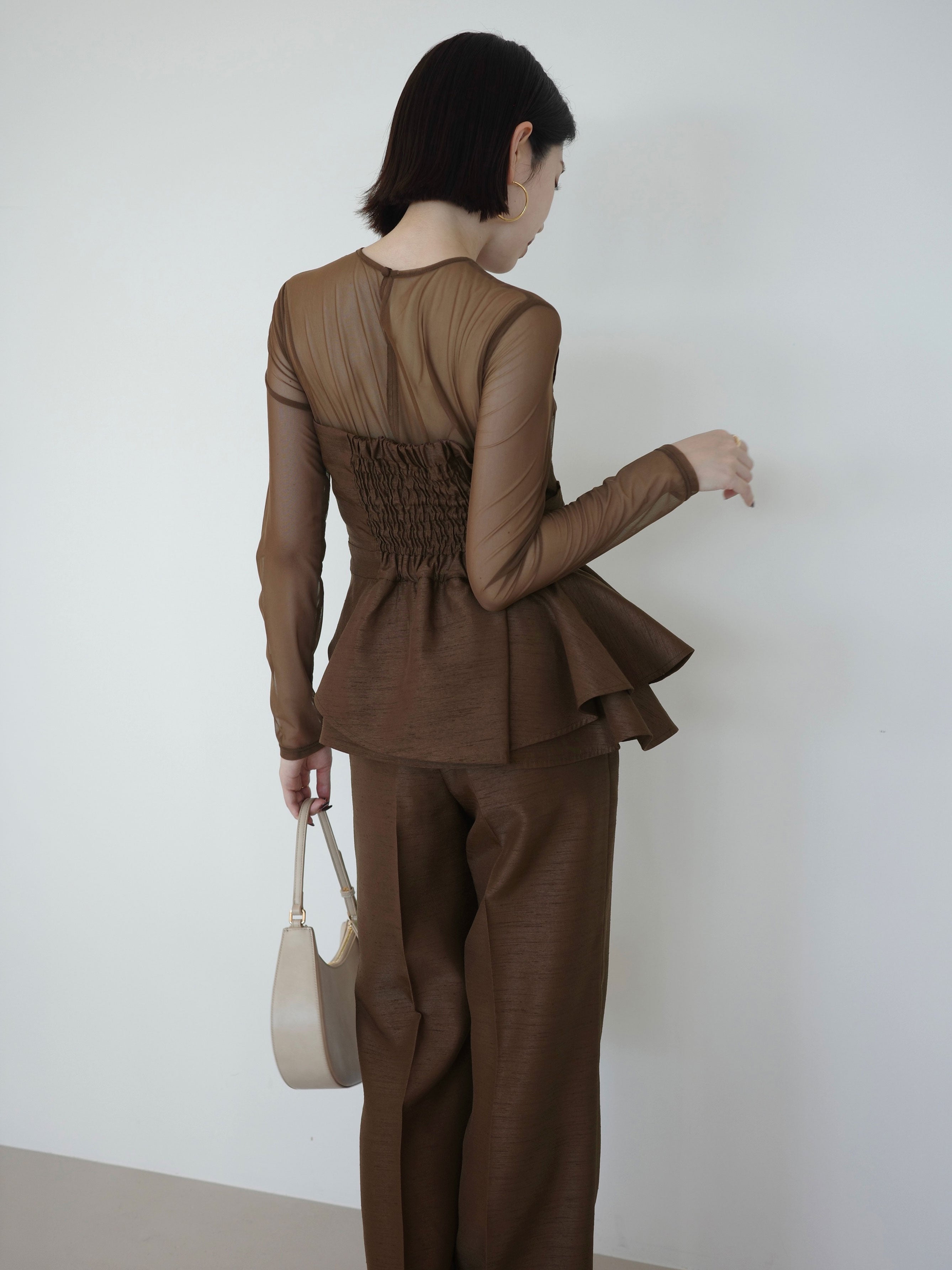 【occasion】フォールドビスチェセットアップ