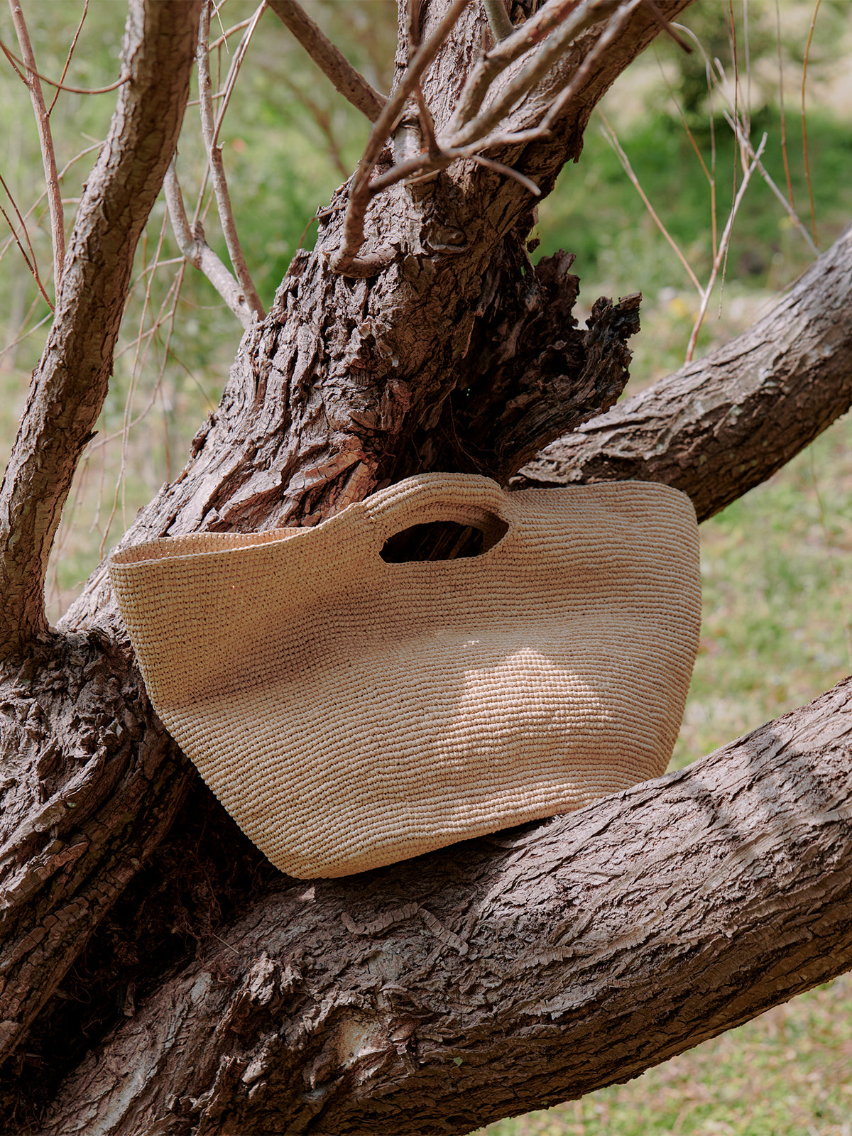 【LIMAIA】ラフィアトートバッグ