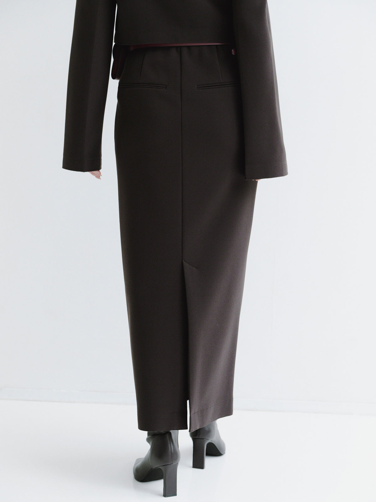 カットジョーゼットタイトスカート