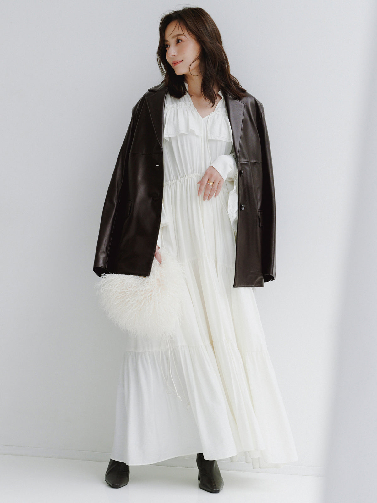 주름 장식 원피스