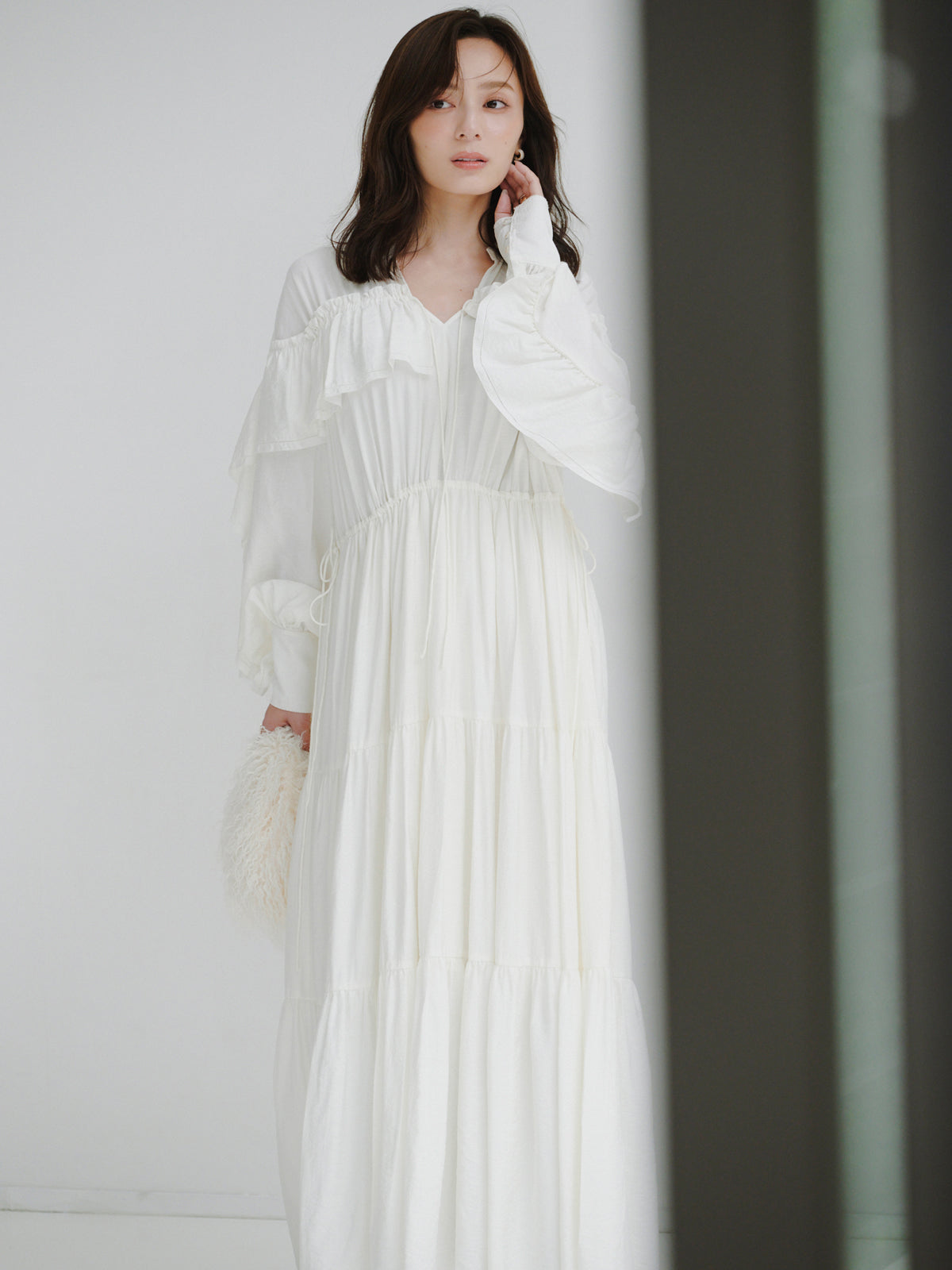 リンクルラッフルワンピース