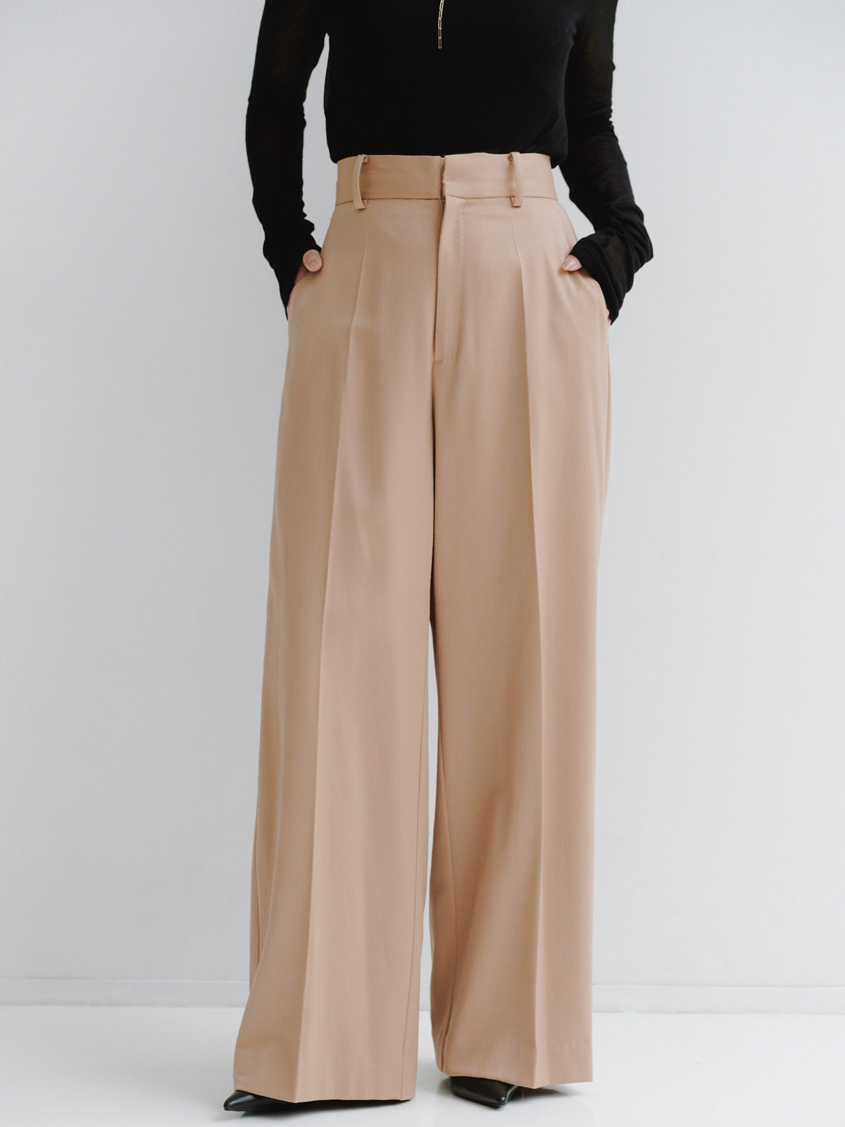 グロスウールワイドパンツ