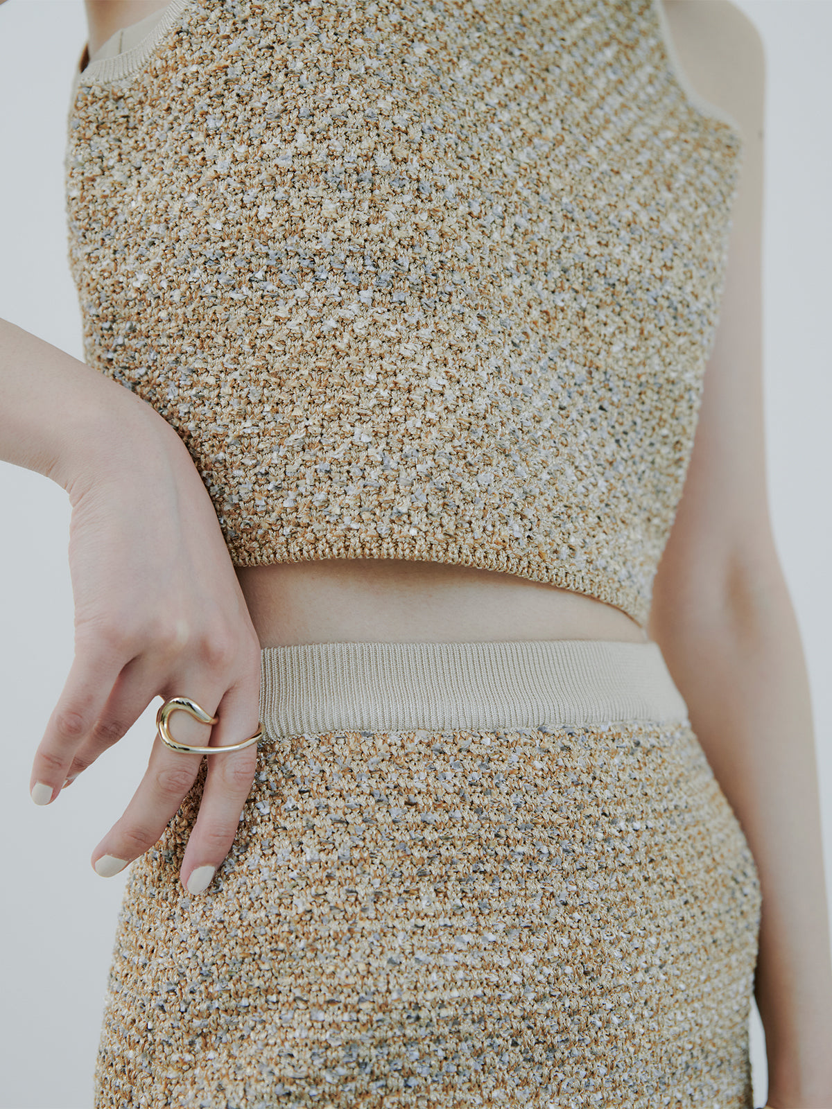 针织花呢紧身裙