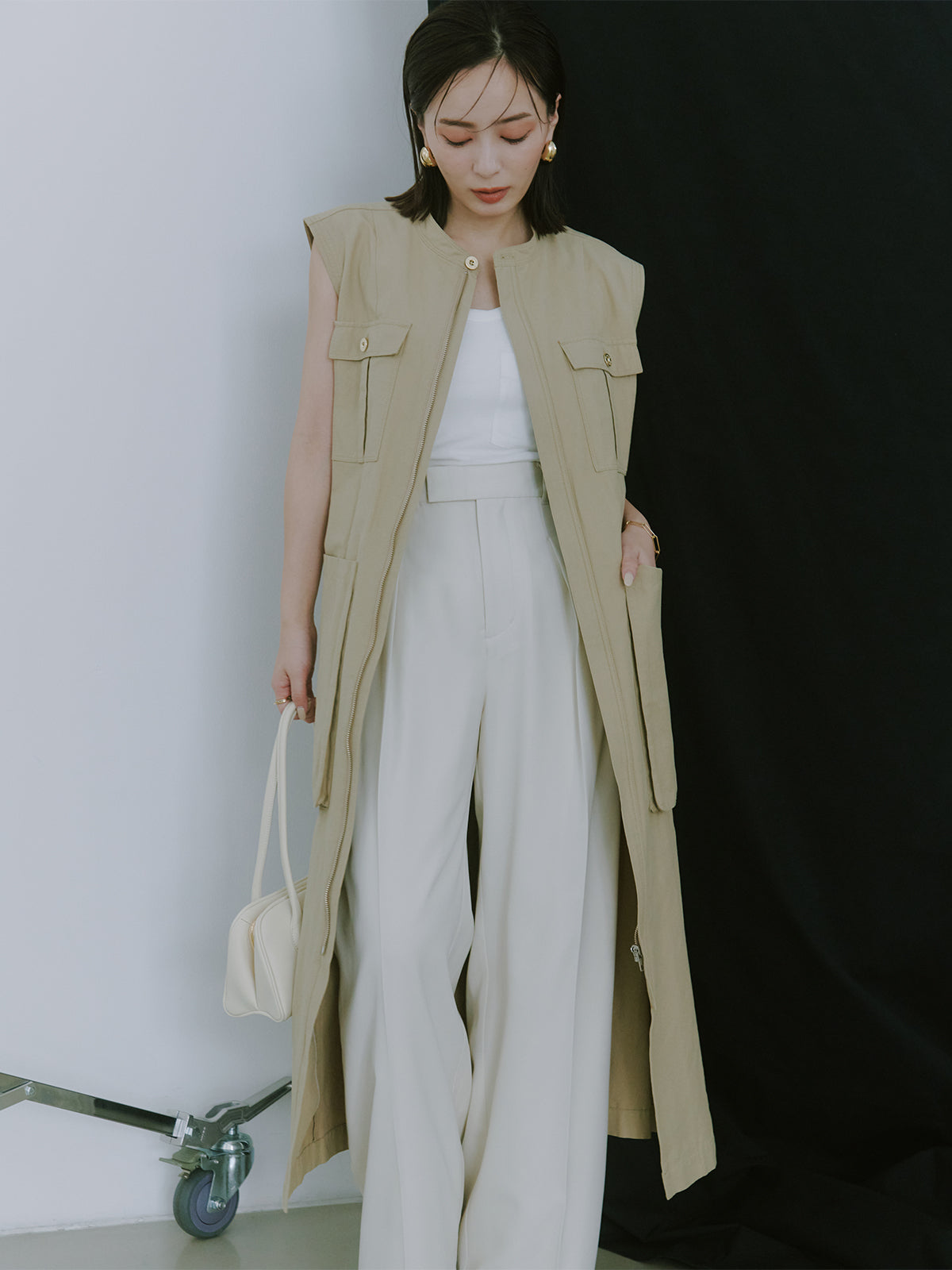 투턱 와이드 팬츠