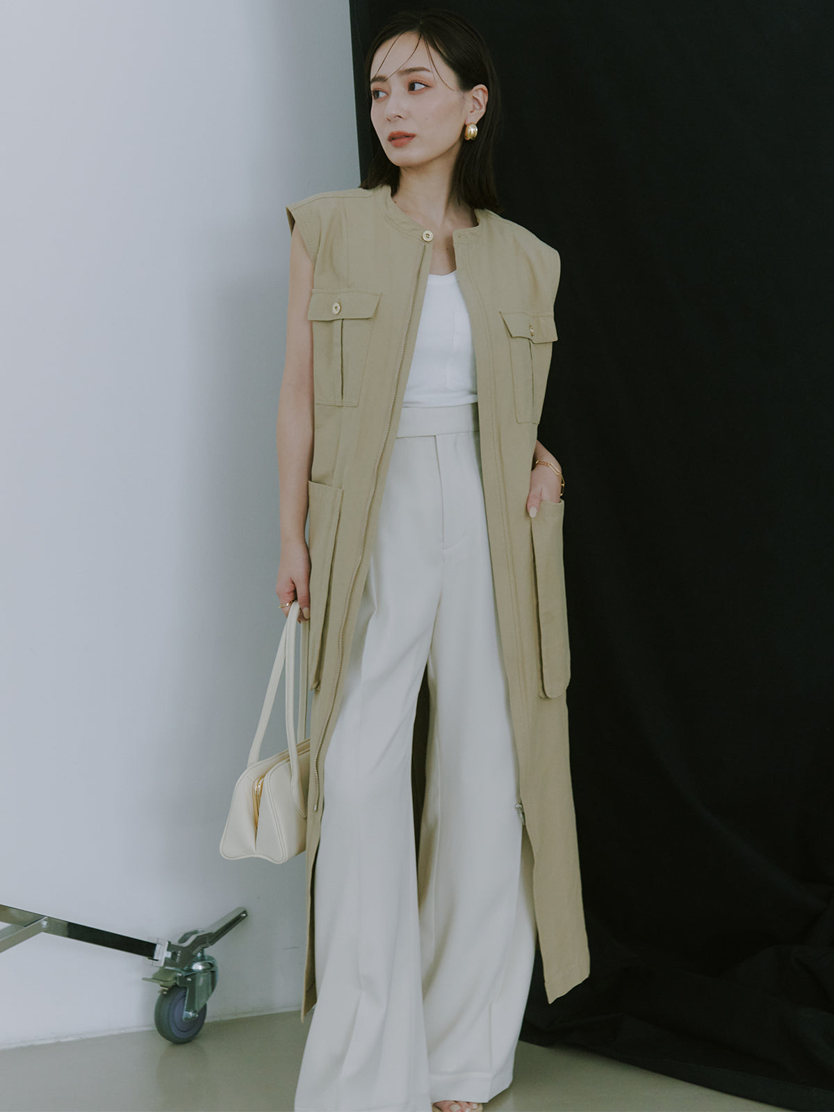 투턱 와이드 팬츠