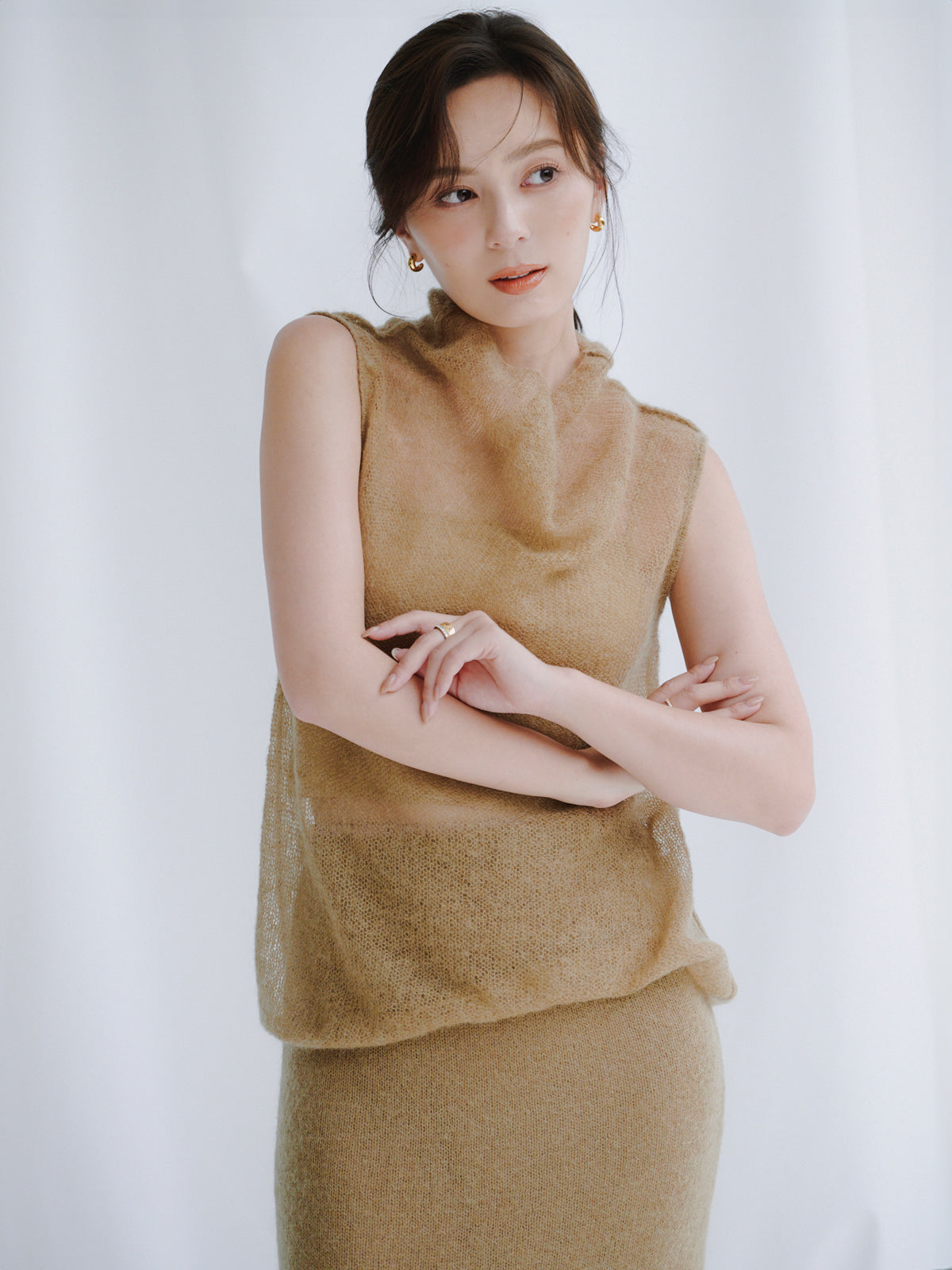 モヘアナロースカート