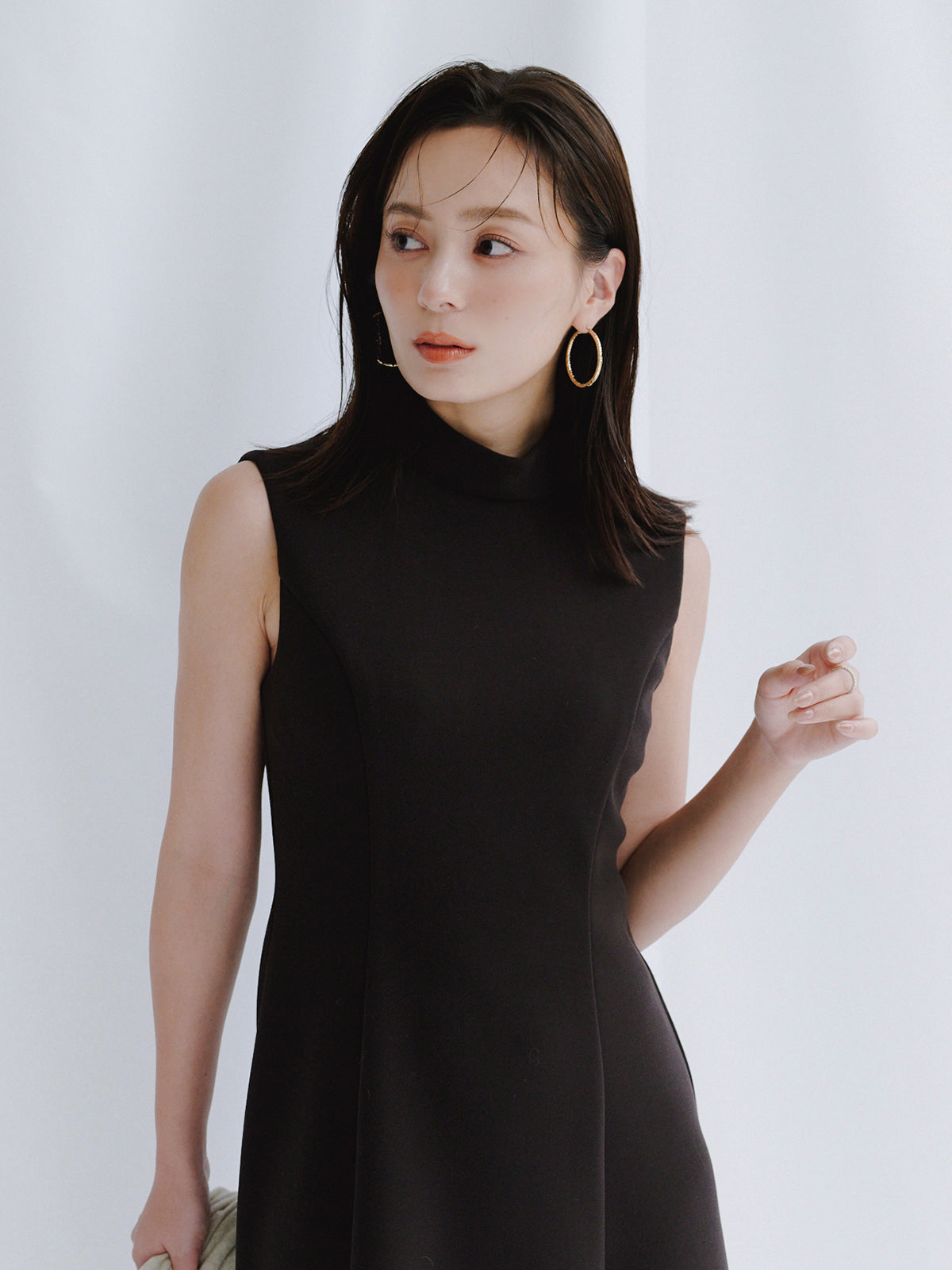 テクスチャーフープピアス