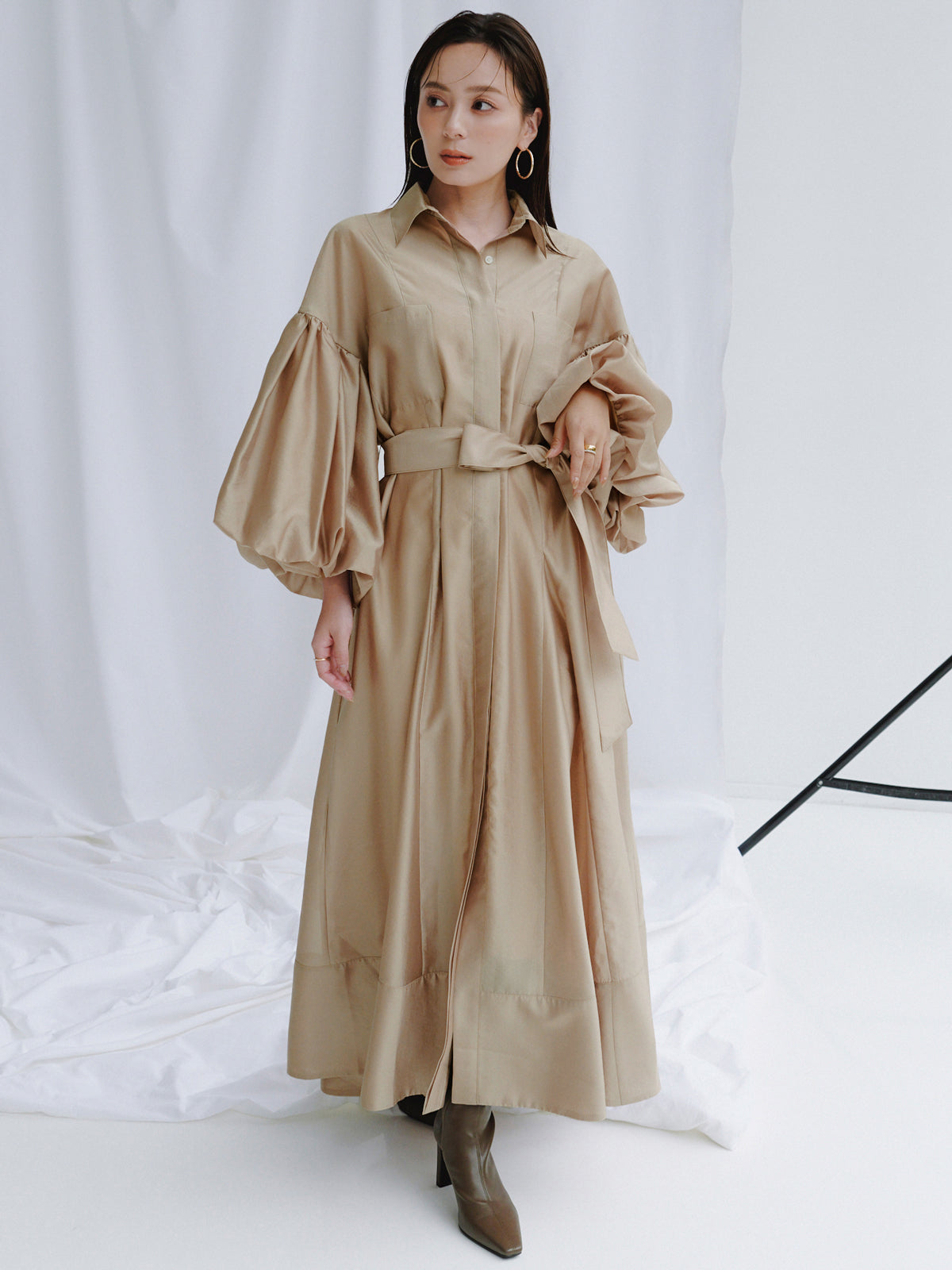 シルクタッチオーガンワンピース