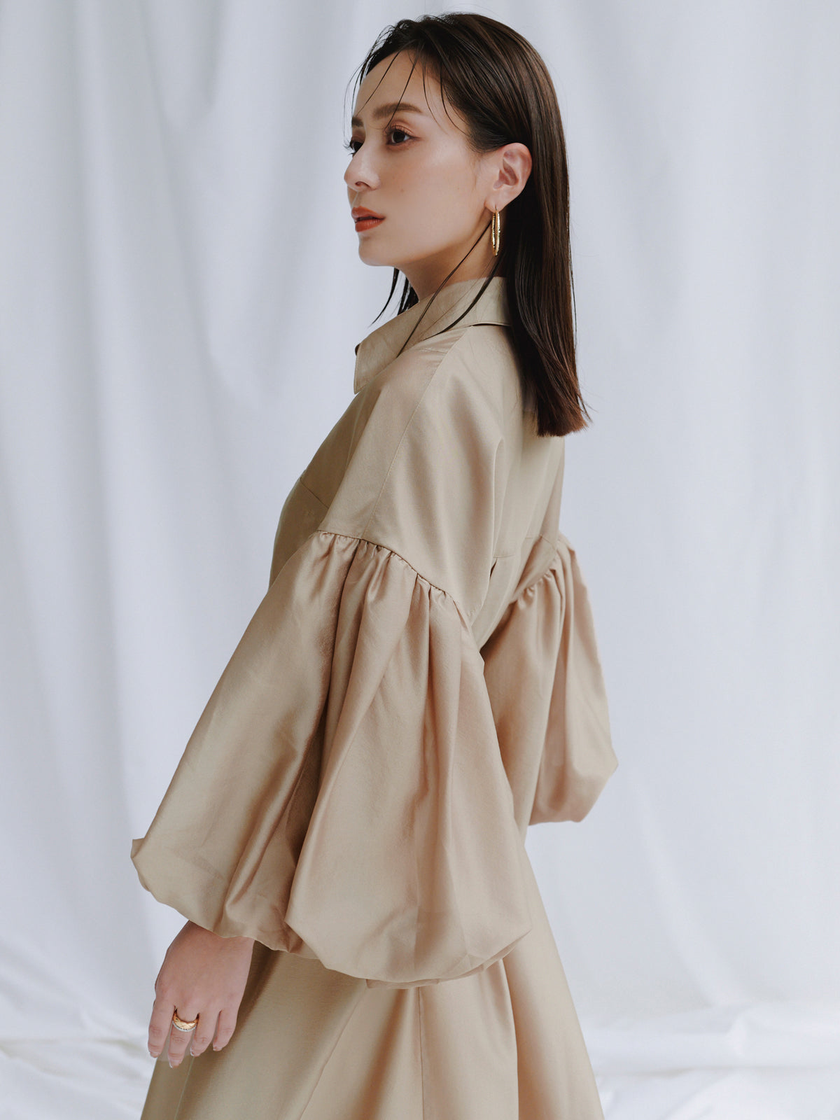 シルクタッチオーガンワンピース