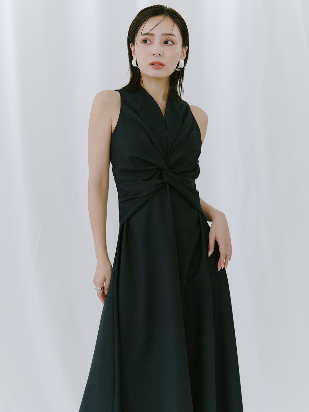 ツイストギャザーワンピース