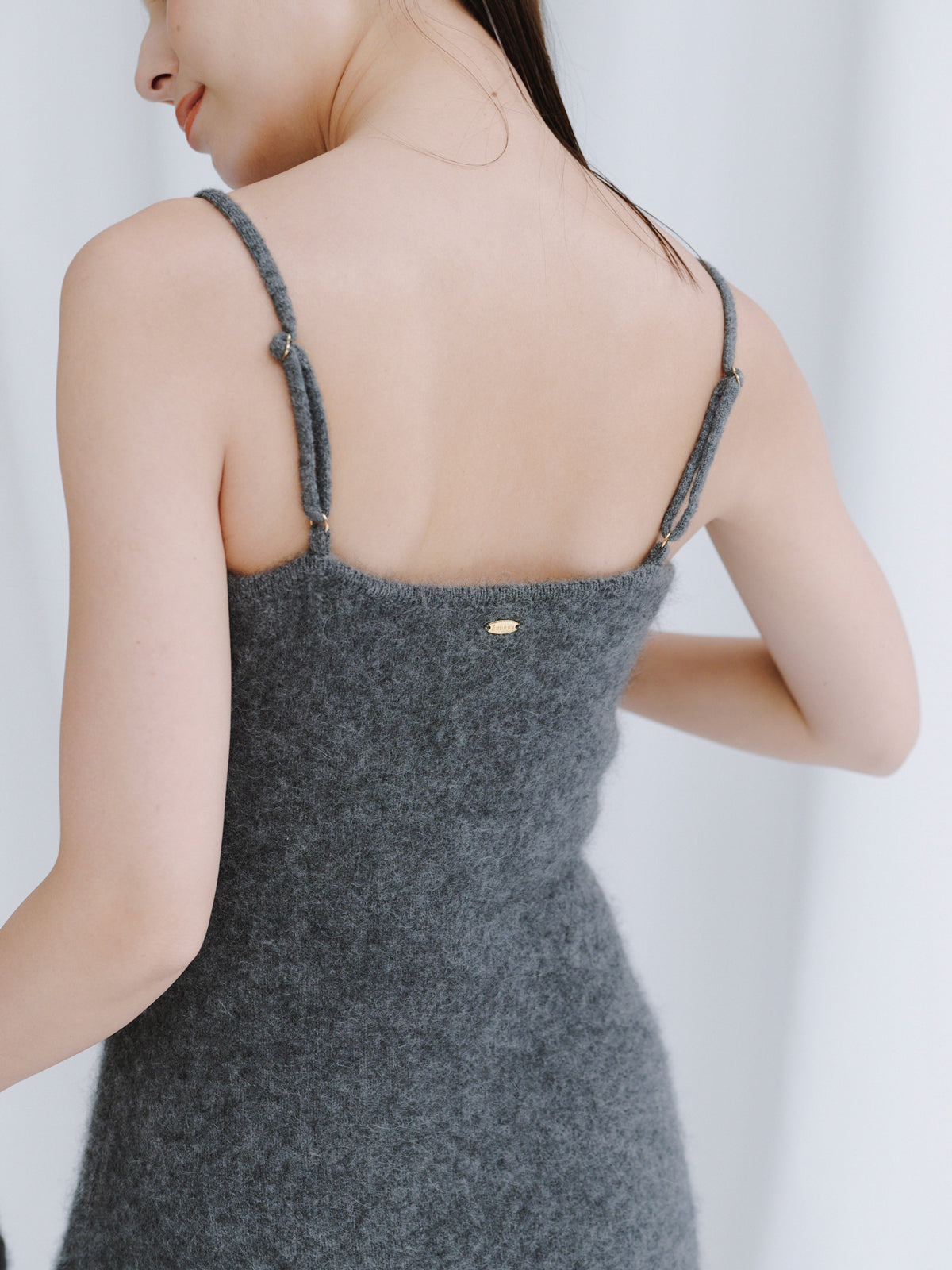 カシミヤブレンドキャミソールニットワンピース