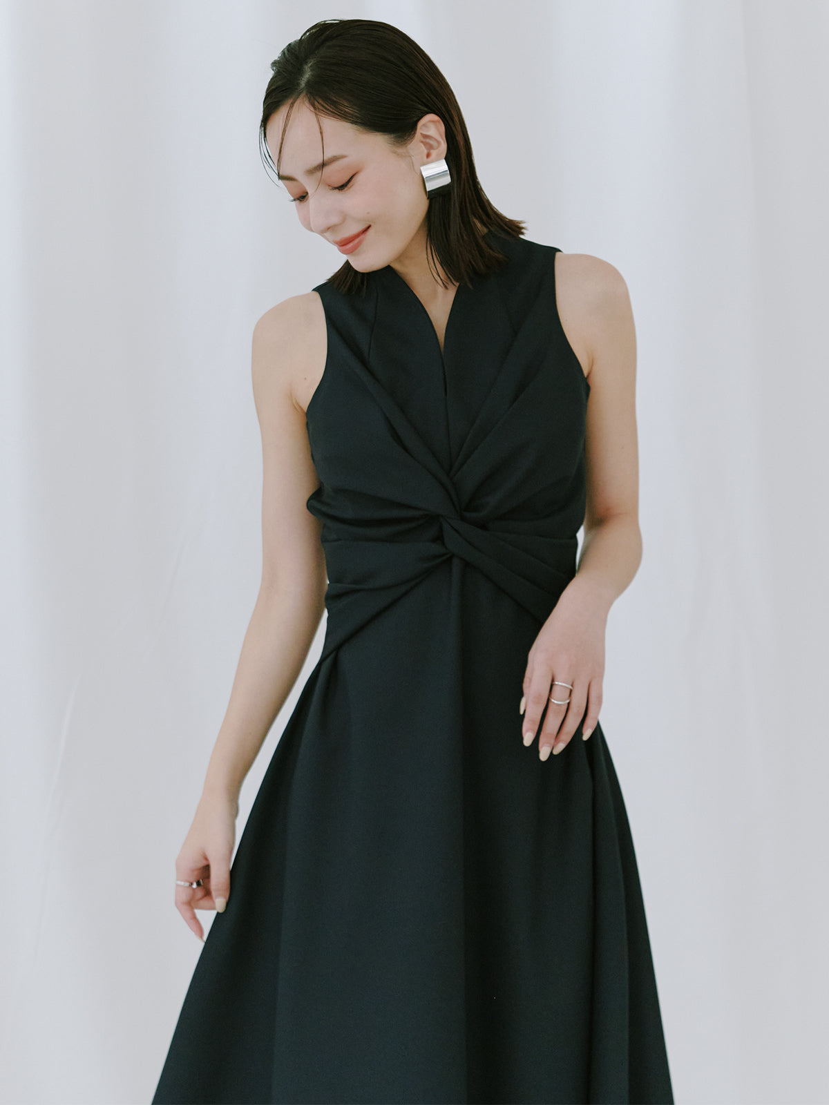 ツイストギャザーワンピース