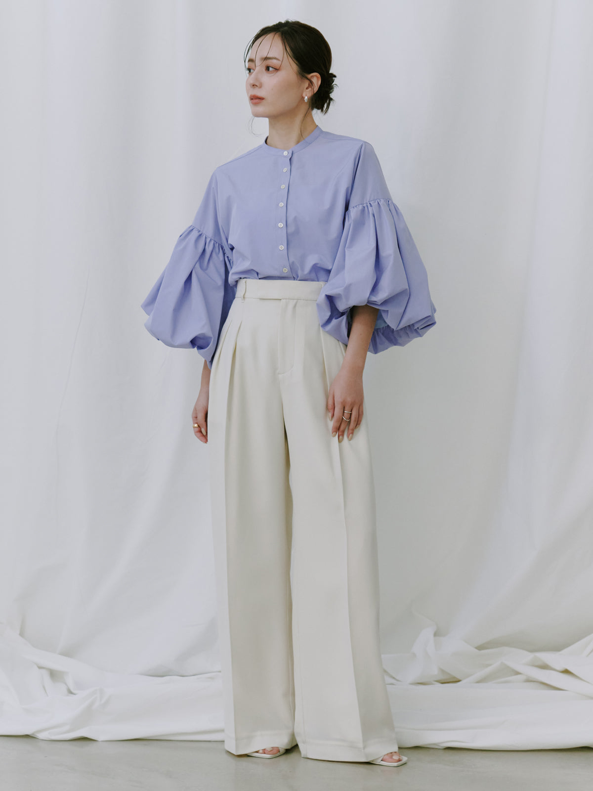 투턱 와이드 팬츠