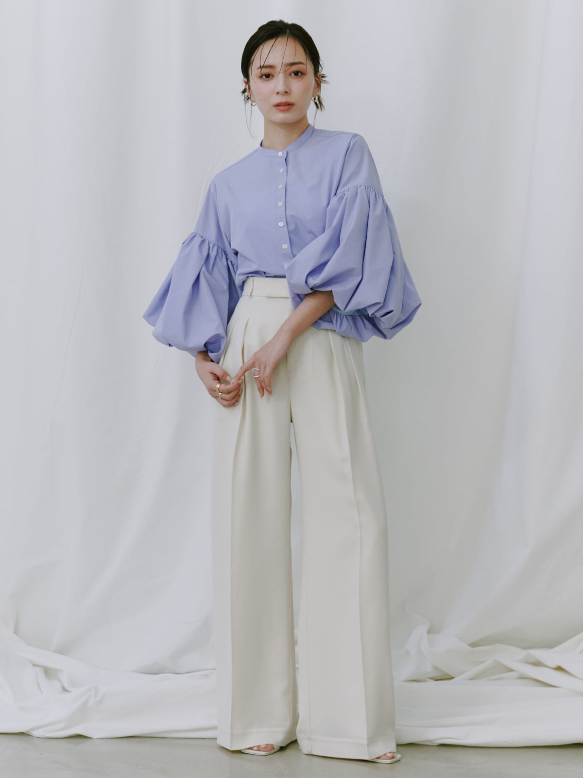 투턱 와이드 팬츠