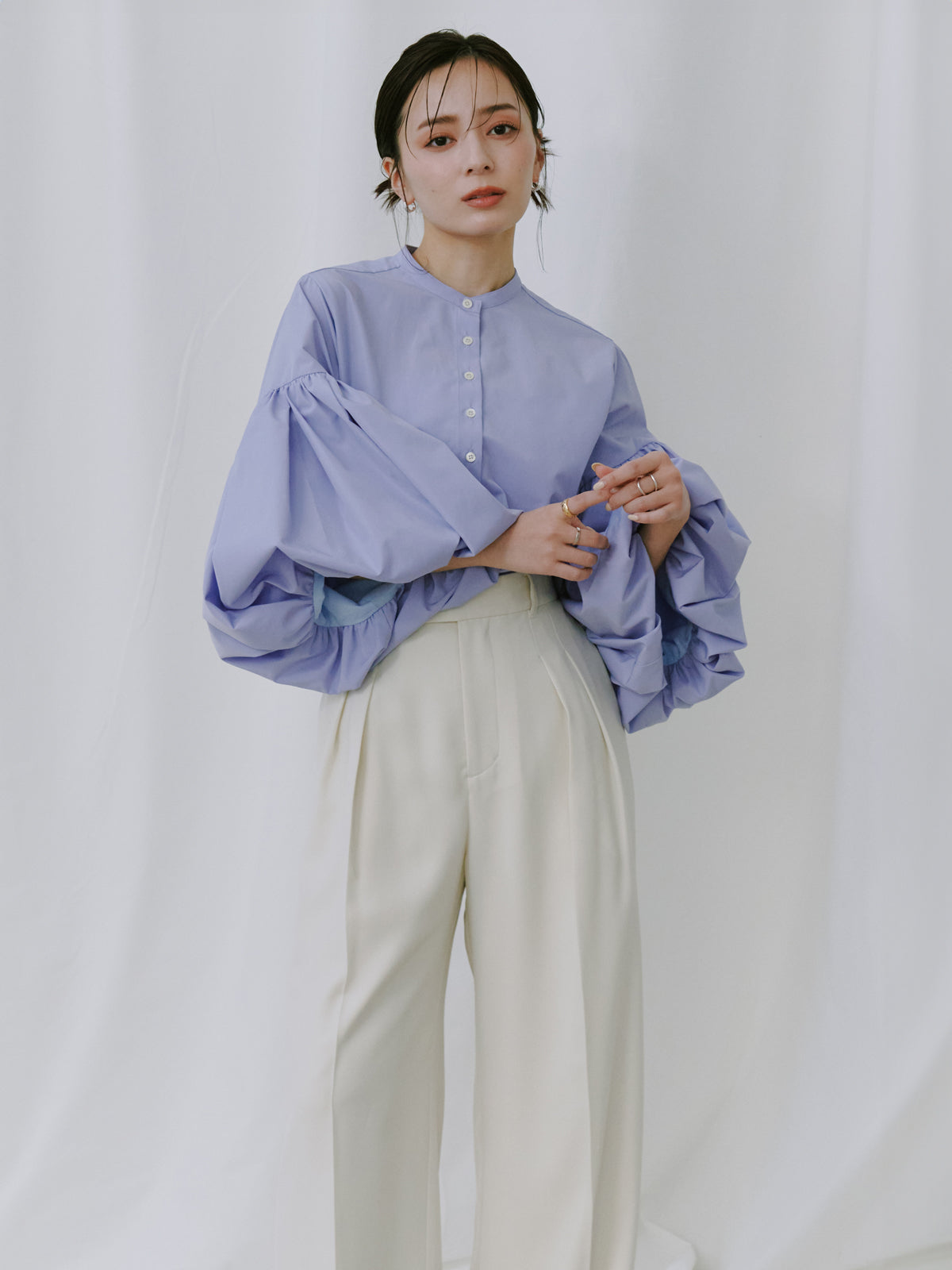 ツータックワイドパンツ