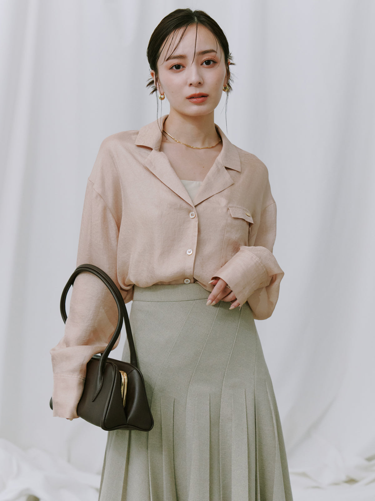 シアーテーラードシャツ