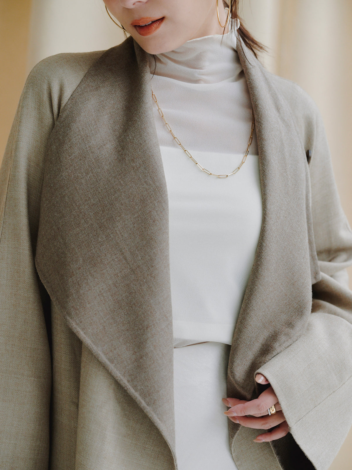 ウールリバーオーバーロングコート