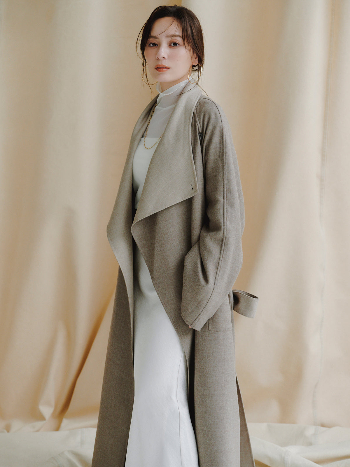 ウールリバーオーバーロングコート