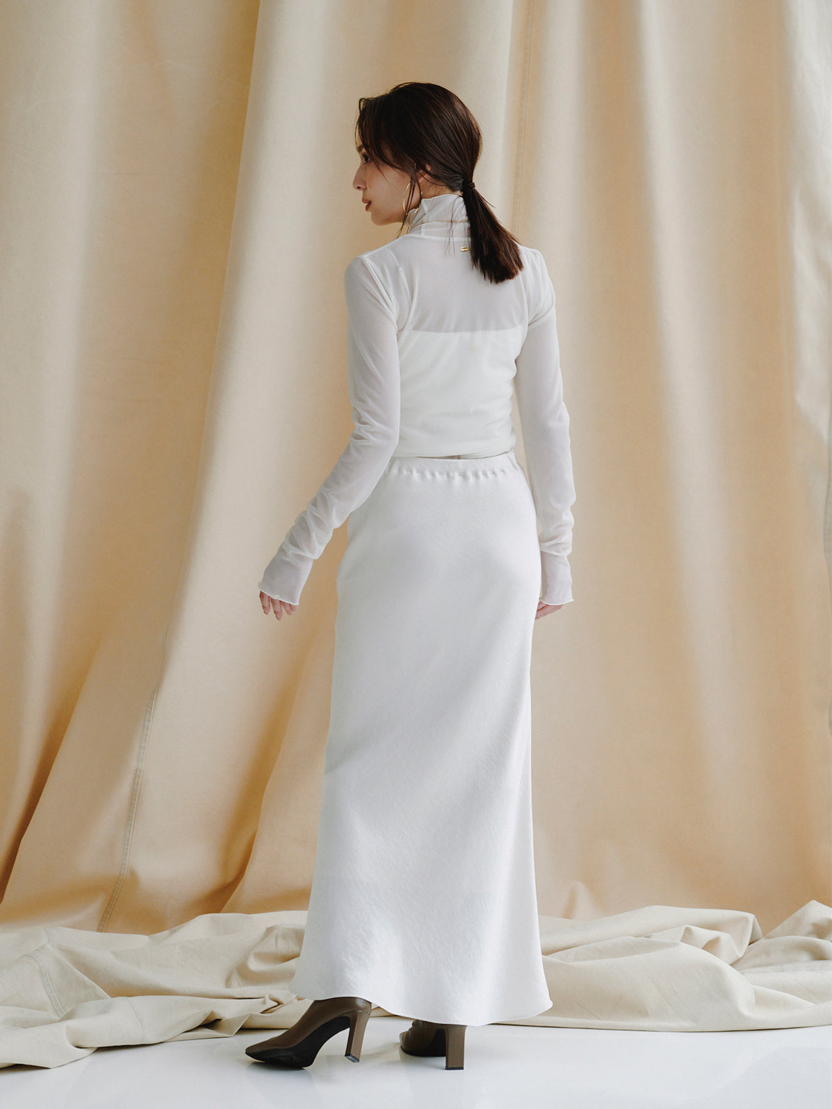 シアーロングスリーブT シャツ