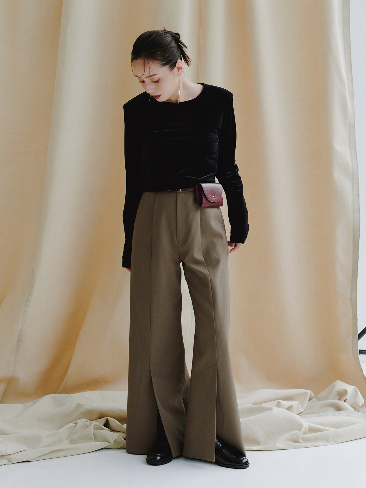 Director:154cm COLOR:KHAKI BROWN SIZE:1