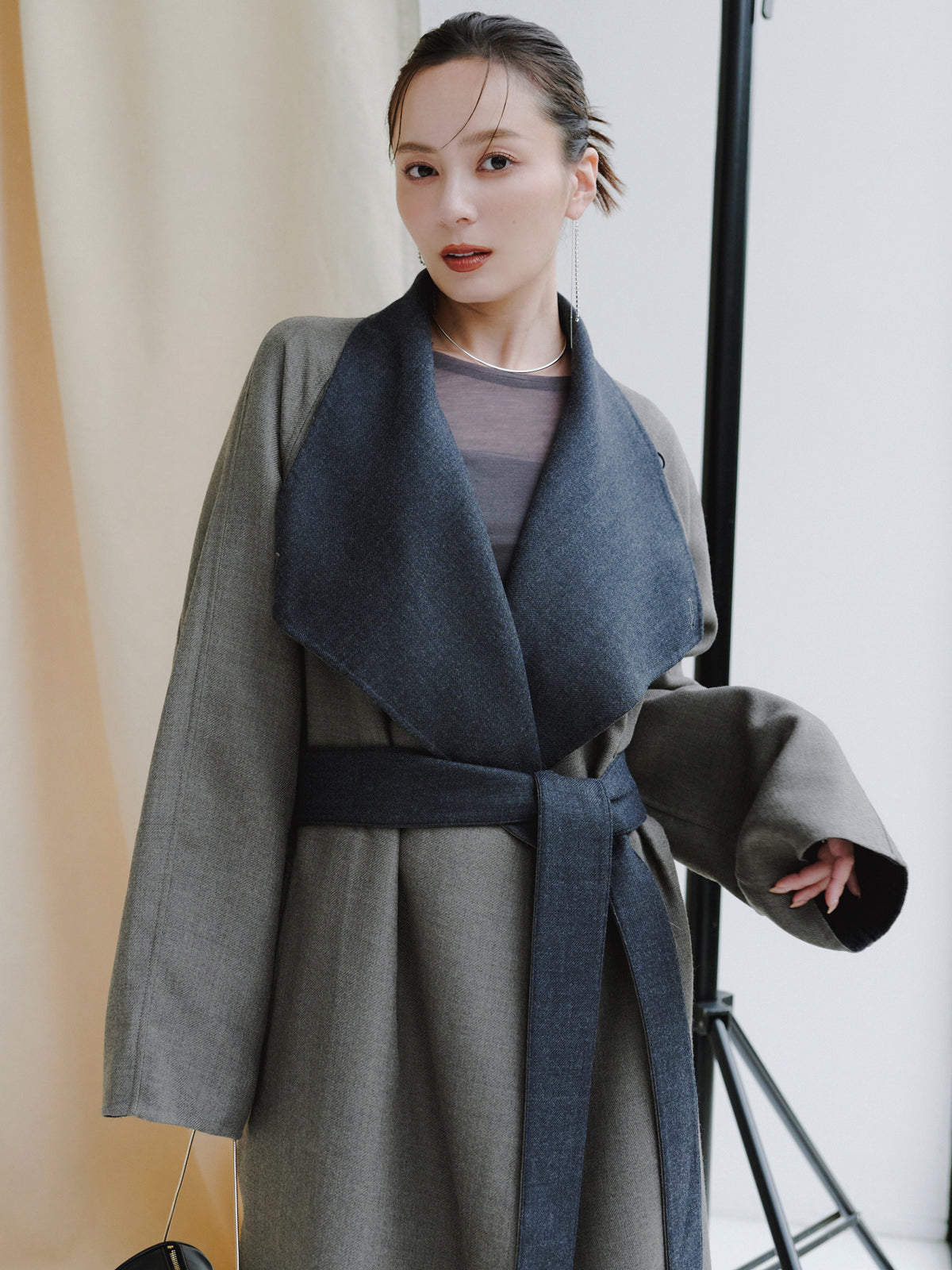 ウールリバーオーバーロングコート