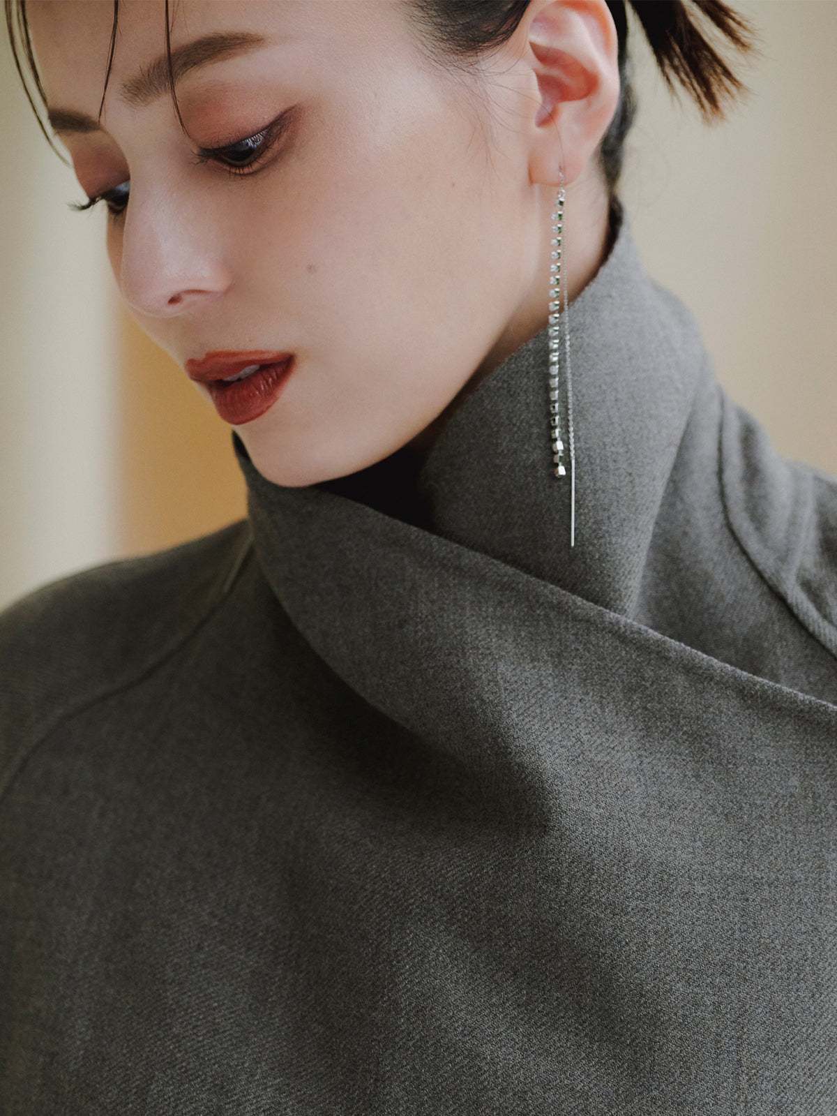 ダイヤレーンロングピアス