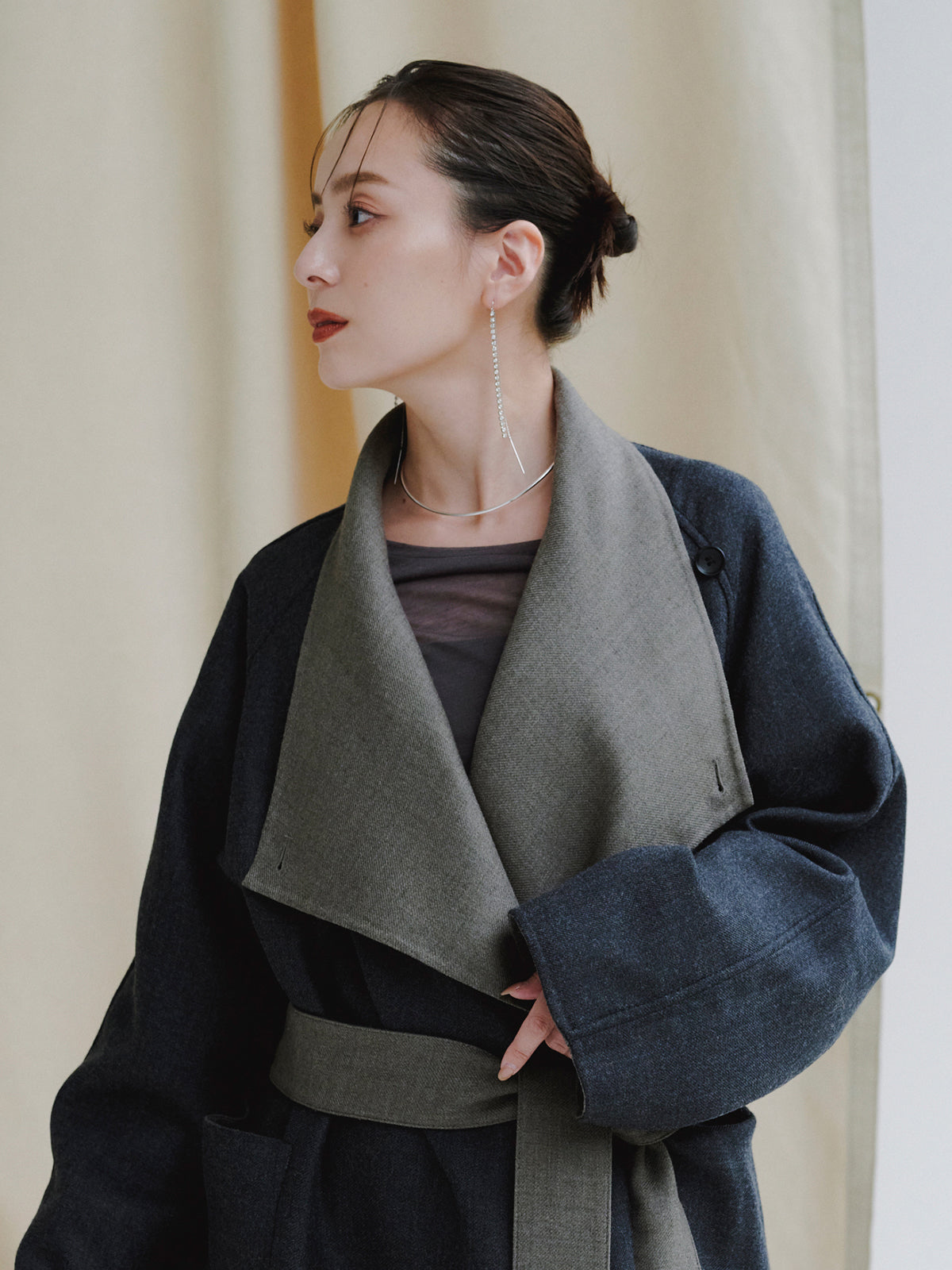 ダイヤレーンロングピアス