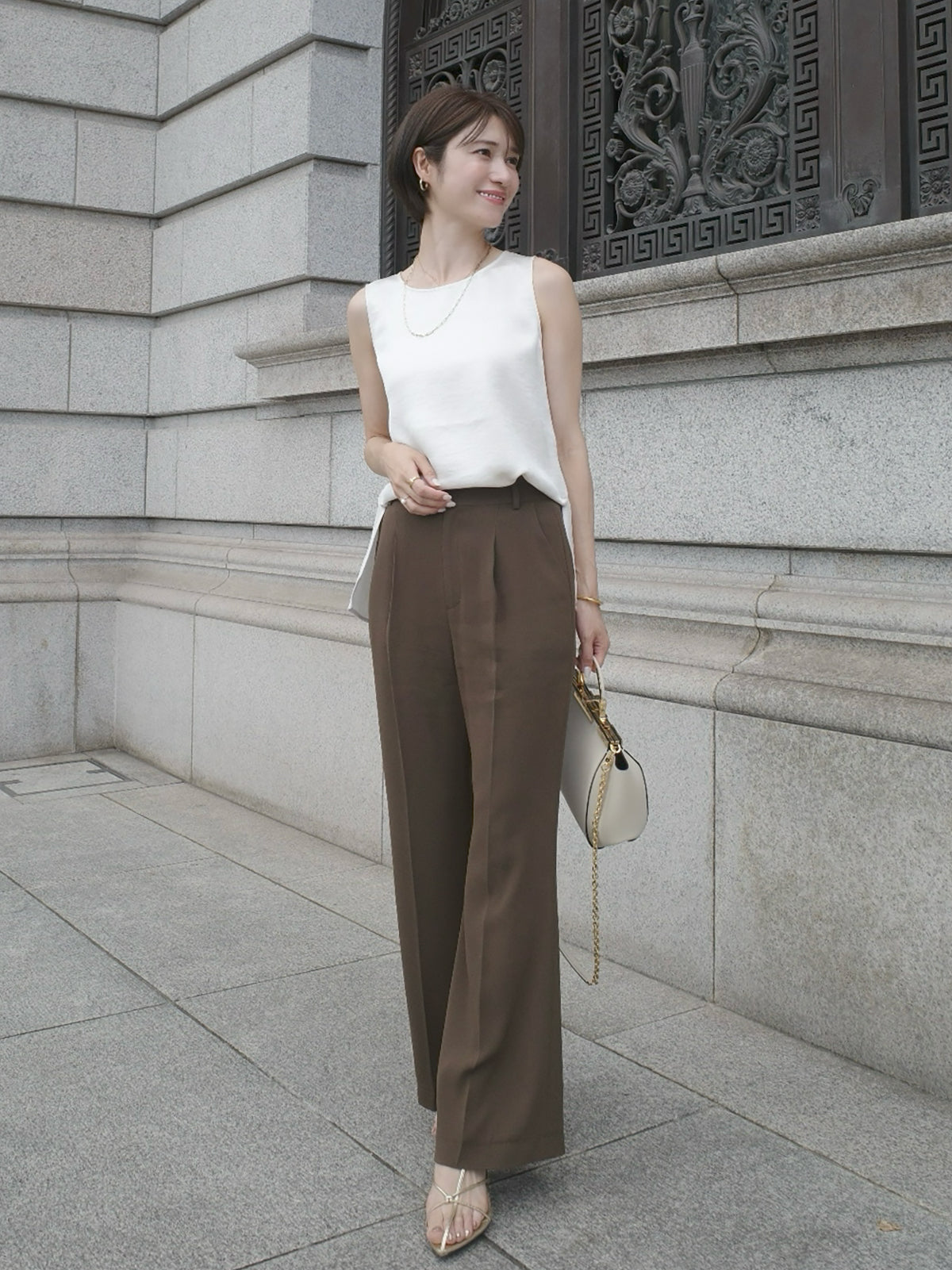 Satin Sleeveless Top