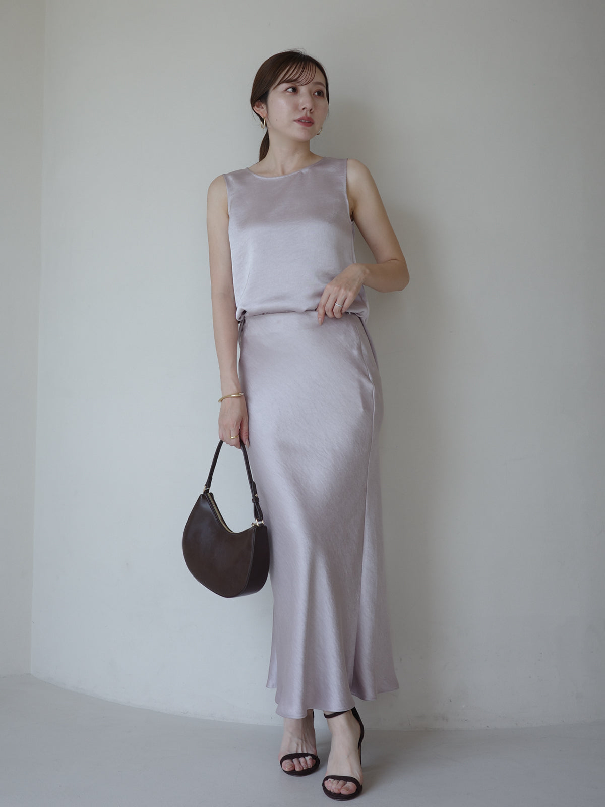 Satin Sleeveless Top